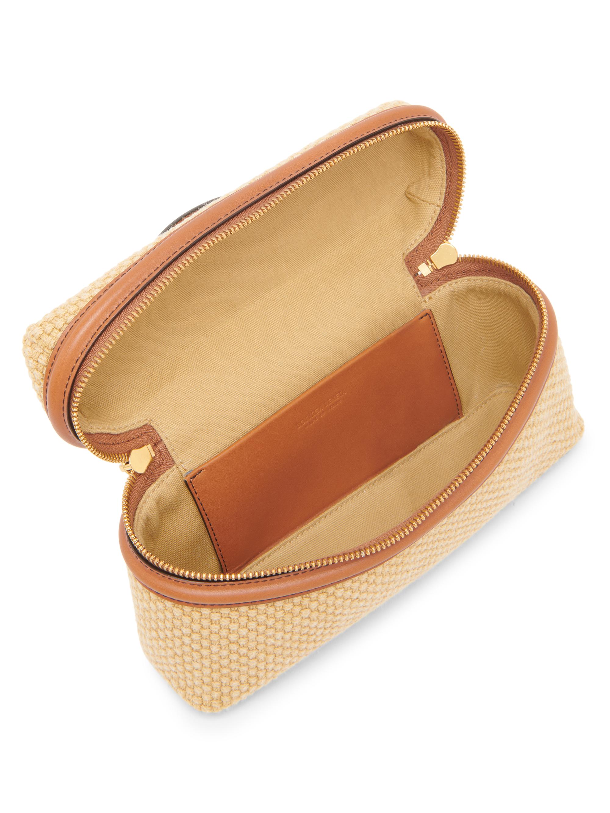 Bang Bang Jute & Leather Vanity Bag