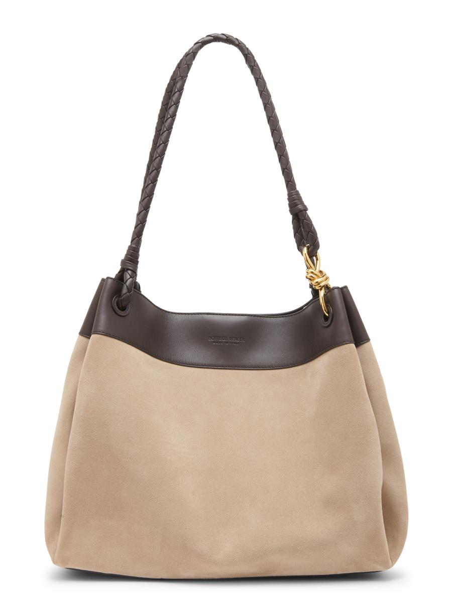 トートバッグ BOTTEGA VENETA TWO-TONE SUEDE AD MAXI PARACHUTE SHOPPING BAG Bottega Veneta Maxi Parachute Leather & Suede Tote Bag