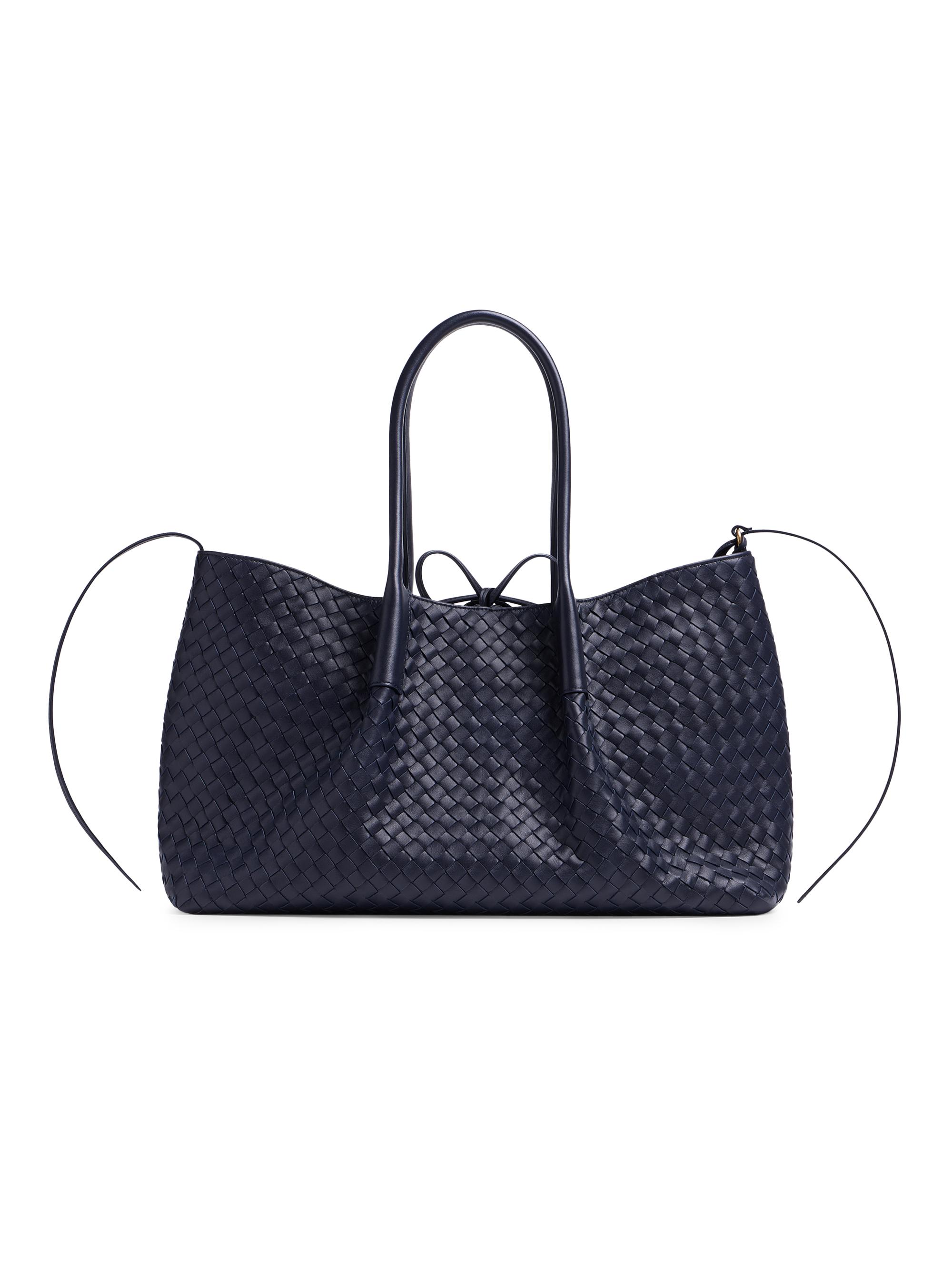 Bottega Veneta Women's Pinacoteca Reversible Intrecciato Leather Tote Bag - Nocturnal Mud