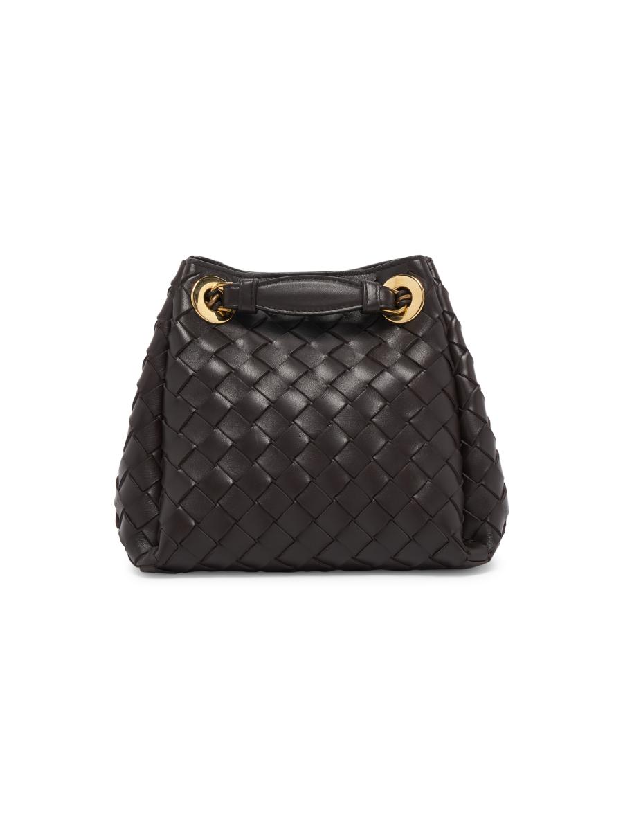 ハンドバッグ BOTTEGA VENETA BLACK LEATHER SMALL PARACHUTE HANDBAG BOTTEGA VENETA Parachute small intrecciato leather shoulder