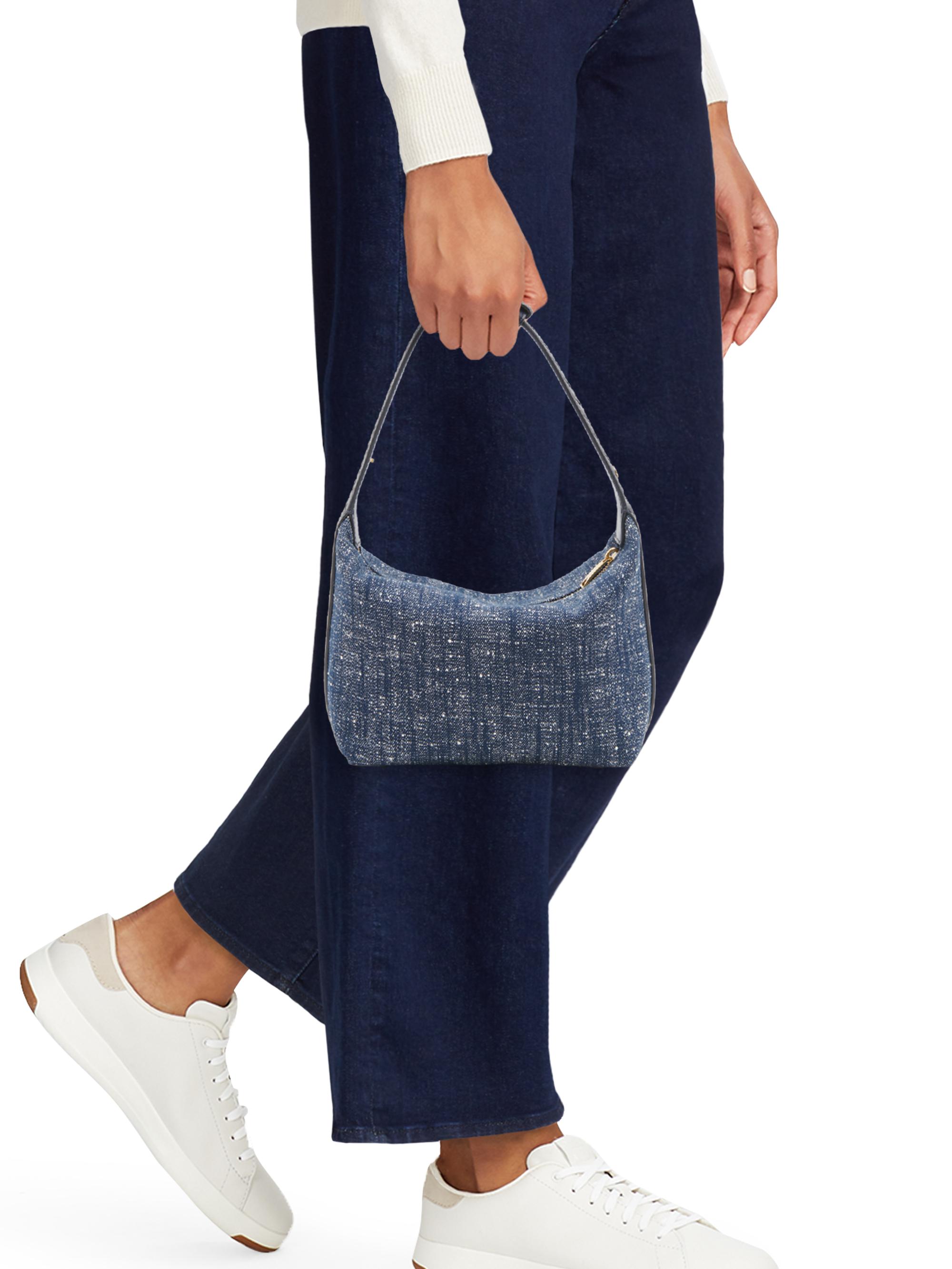 Bottega Veneta Wallace Denim Bouclé Top Handle Bag | Saks