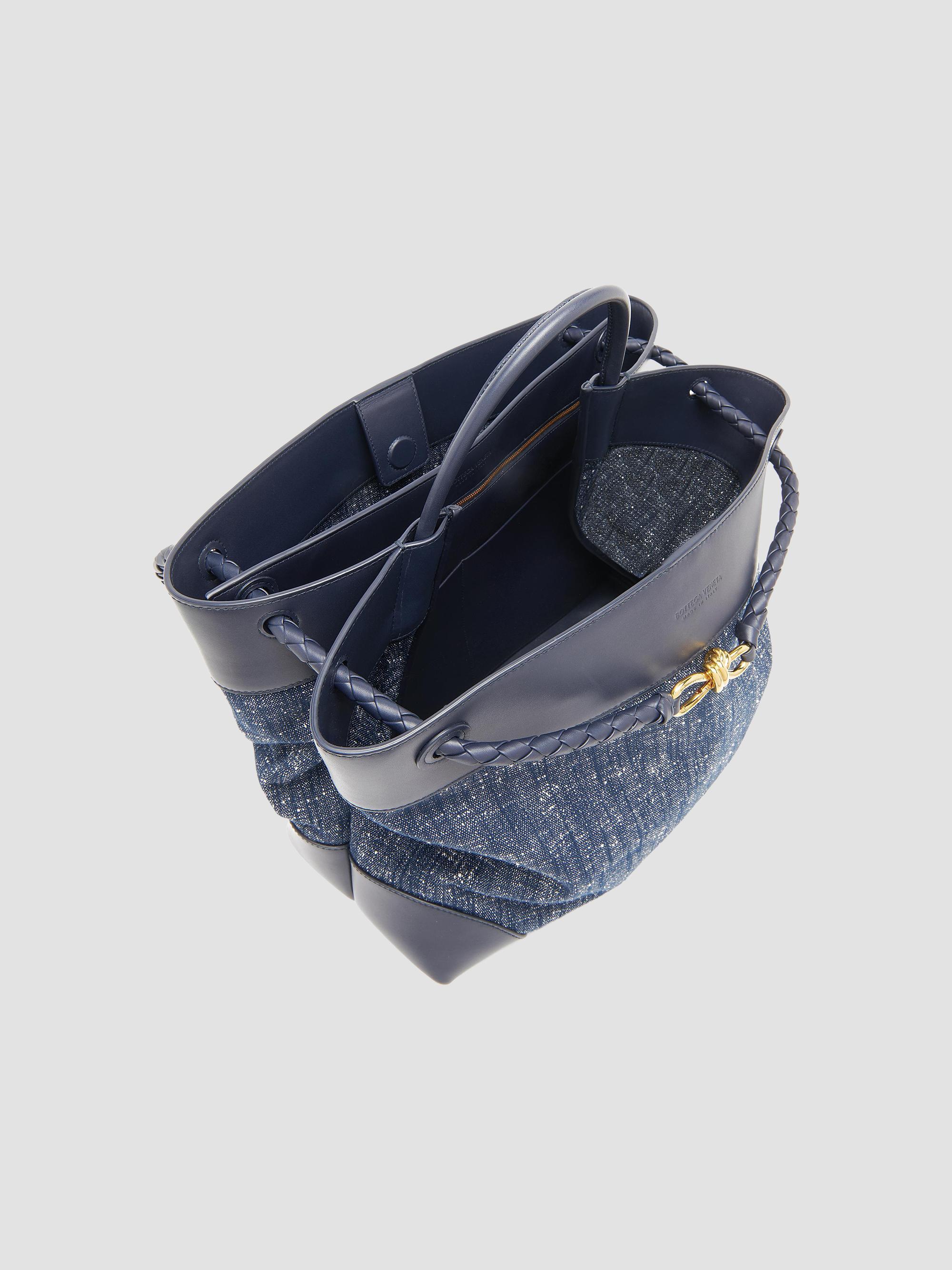 Bottega Veneta Large Andiamo Denim Bouclé Tote Bag | Saks Fifth Avenue