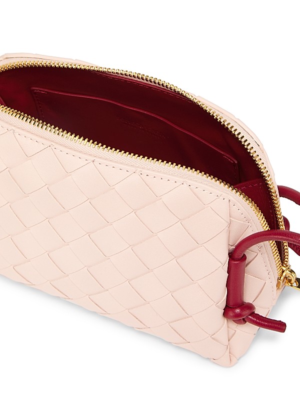 Shop Bottega Veneta Concert Intrecciato Leather Pouch | Saks Shop Bottega Veneta Concert Intrecciato Leather Pouch | Saks