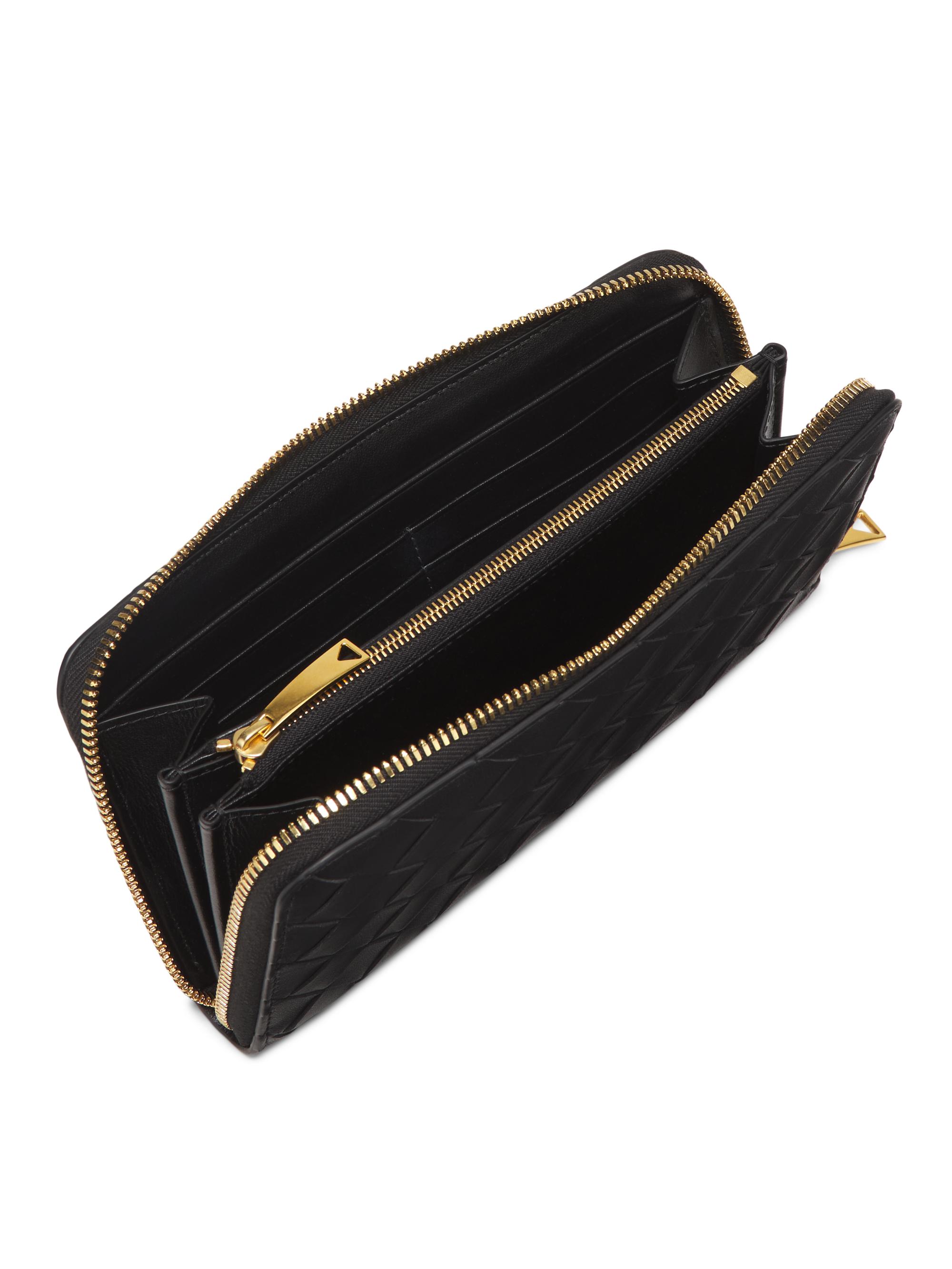 Bottega Veneta Leather Zip-Around Wallet | Saks Fifth Avenue