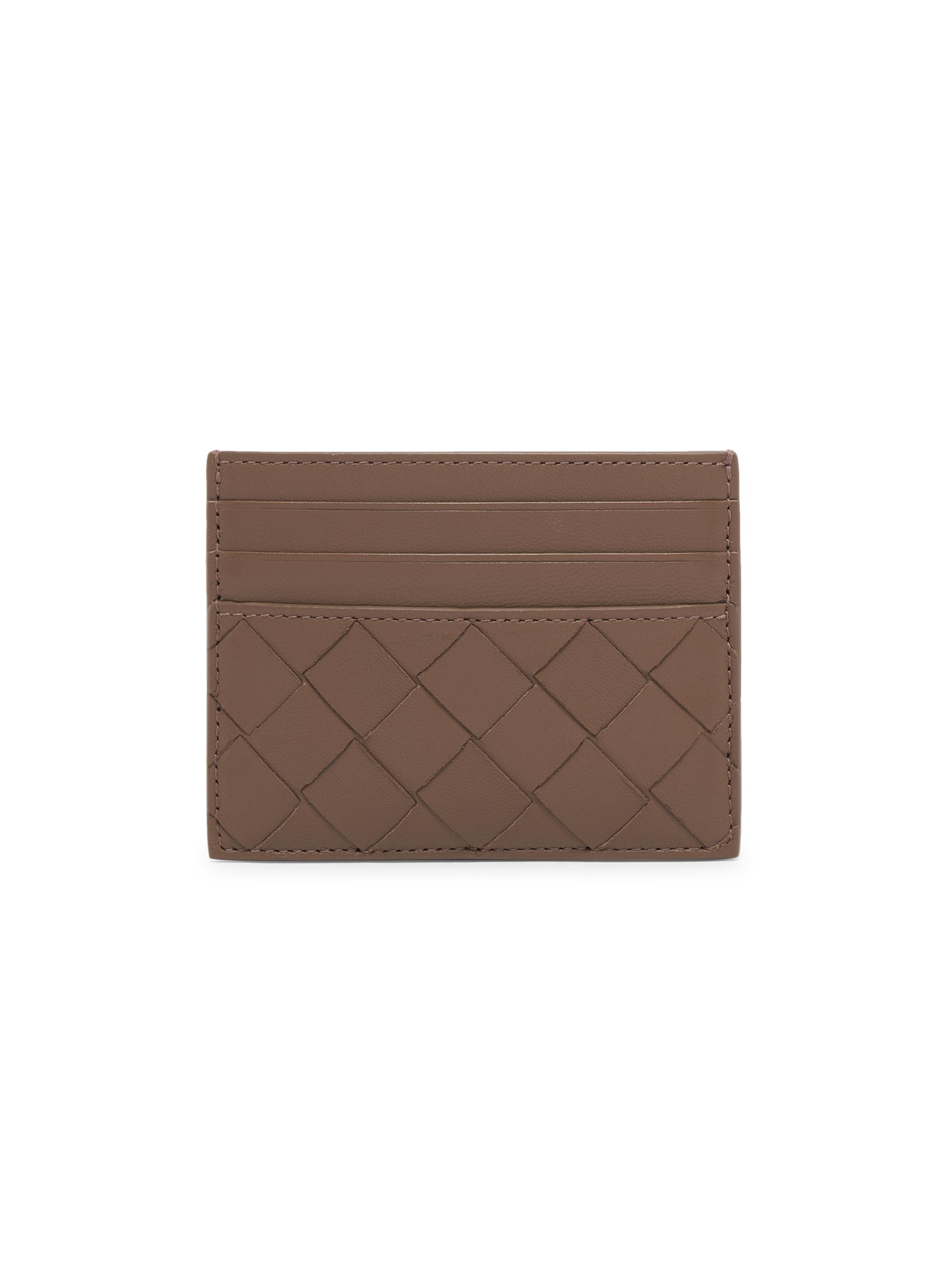 Bottega Veneta Women's Intrecciato Leather Card Case - Pinecone