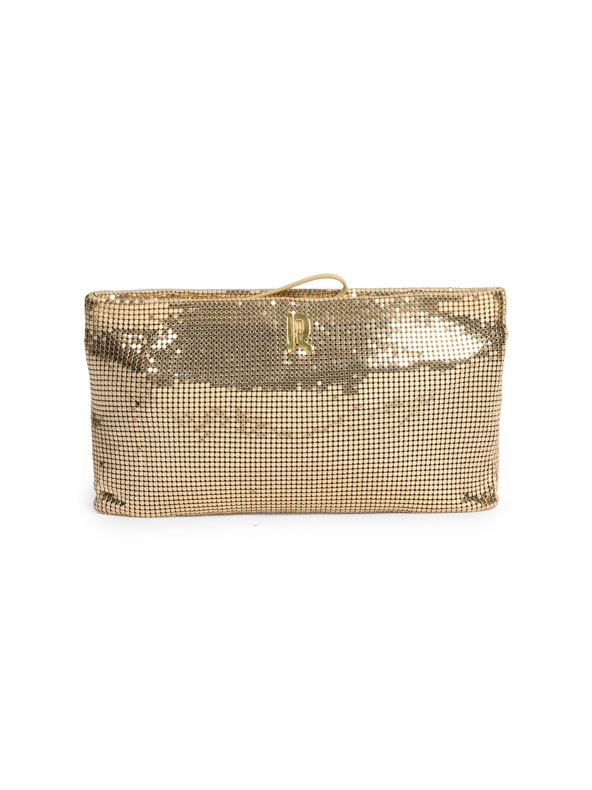 Rabanne Women's Brass & Leather Pochette - Gold