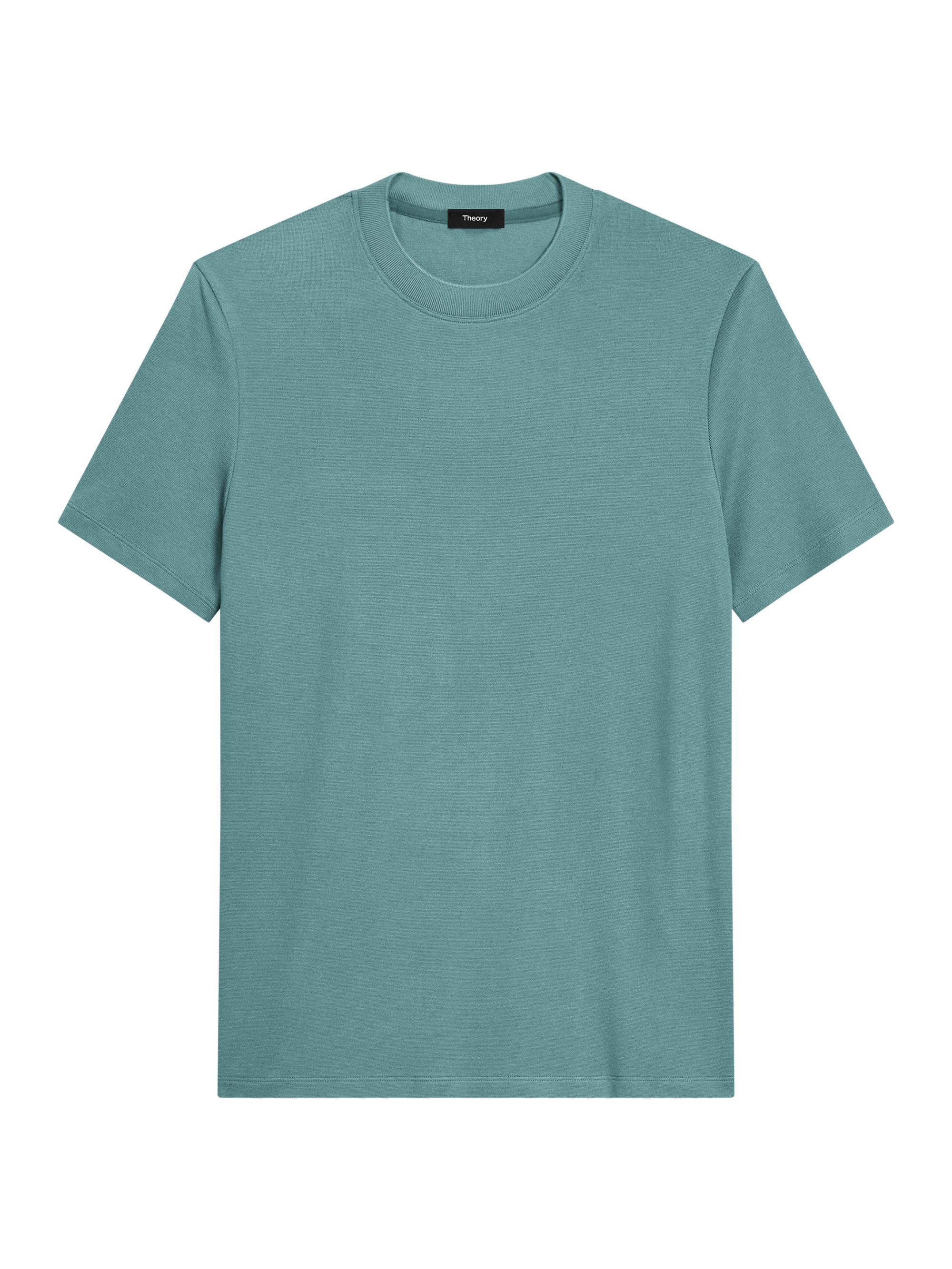 Theory Men's Sarior Crewneck T-Shirt - Dark Feldspar Green