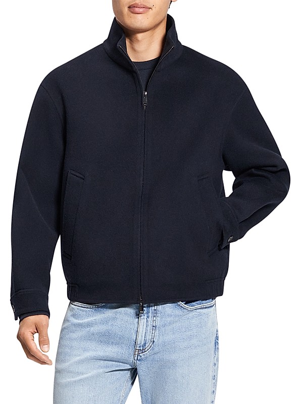 Shop Theory Stand Collar Jacket | Saks Fifth Avenue Shop Theory Stand Collar Jacket | Saks Fifth Avenue
