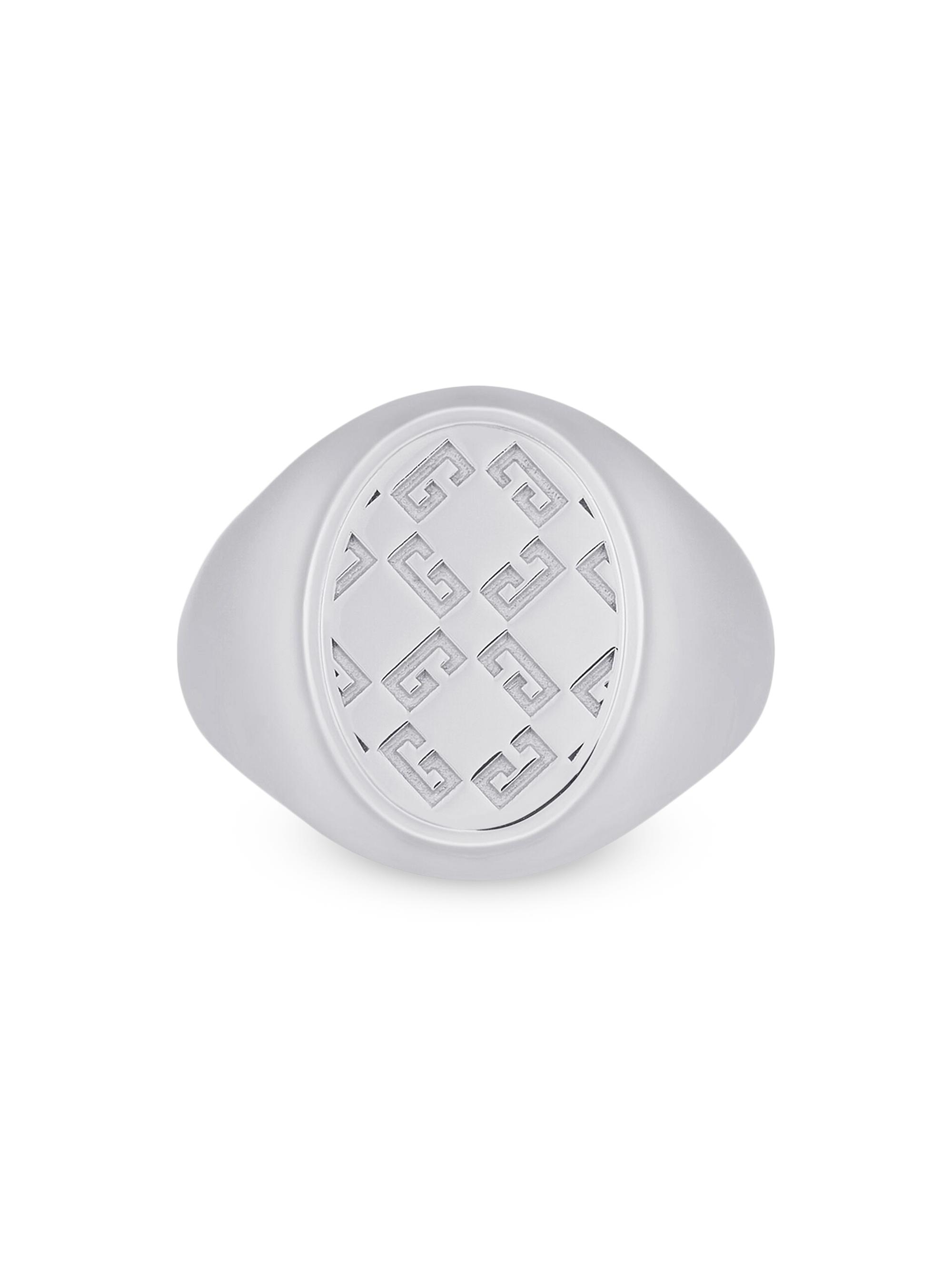 Givenchy Men's 2G Ring in Metal - Silvery