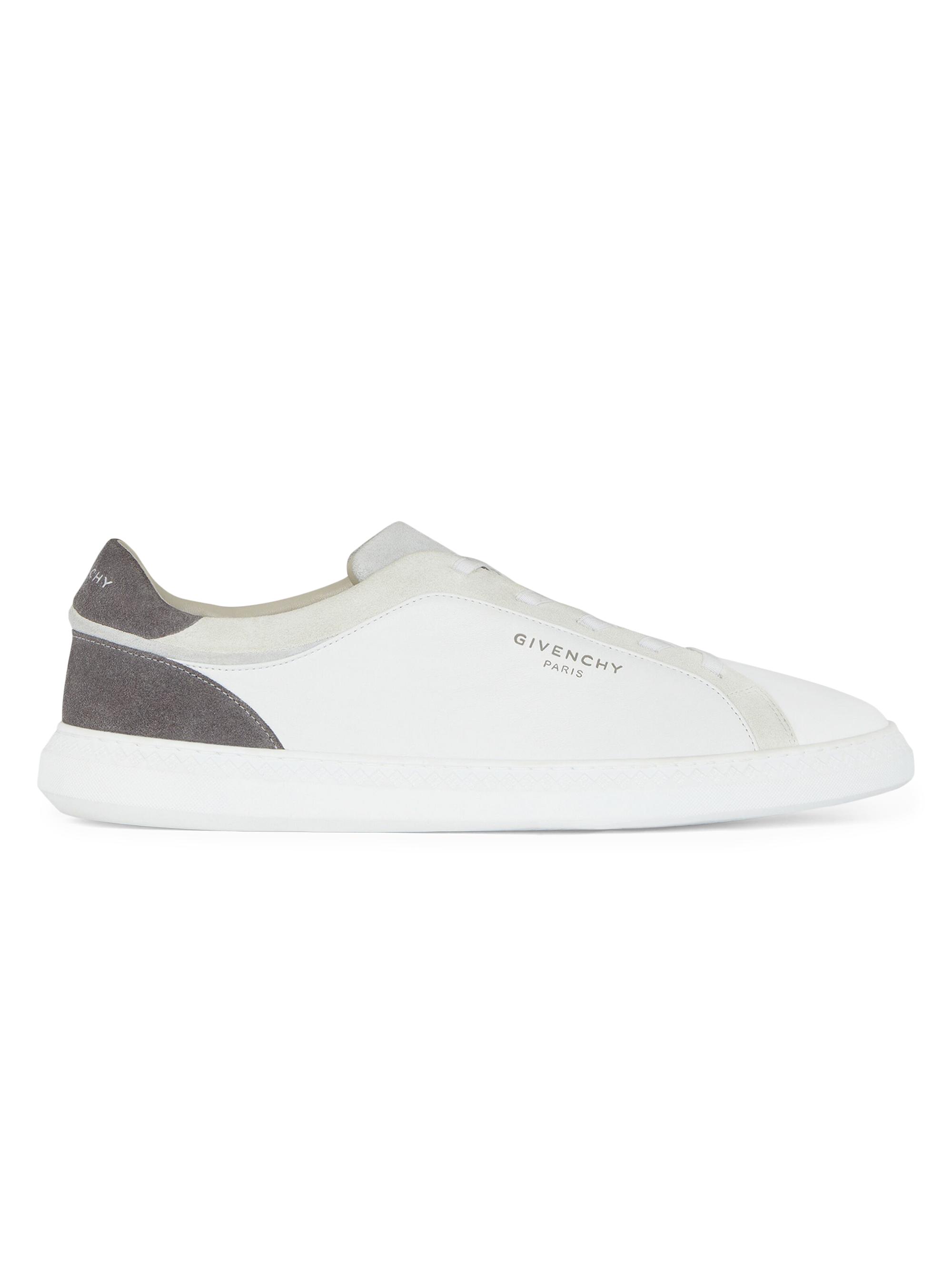 Givenchy Men's G Set Sneakers in Leather and Suede - White Grey