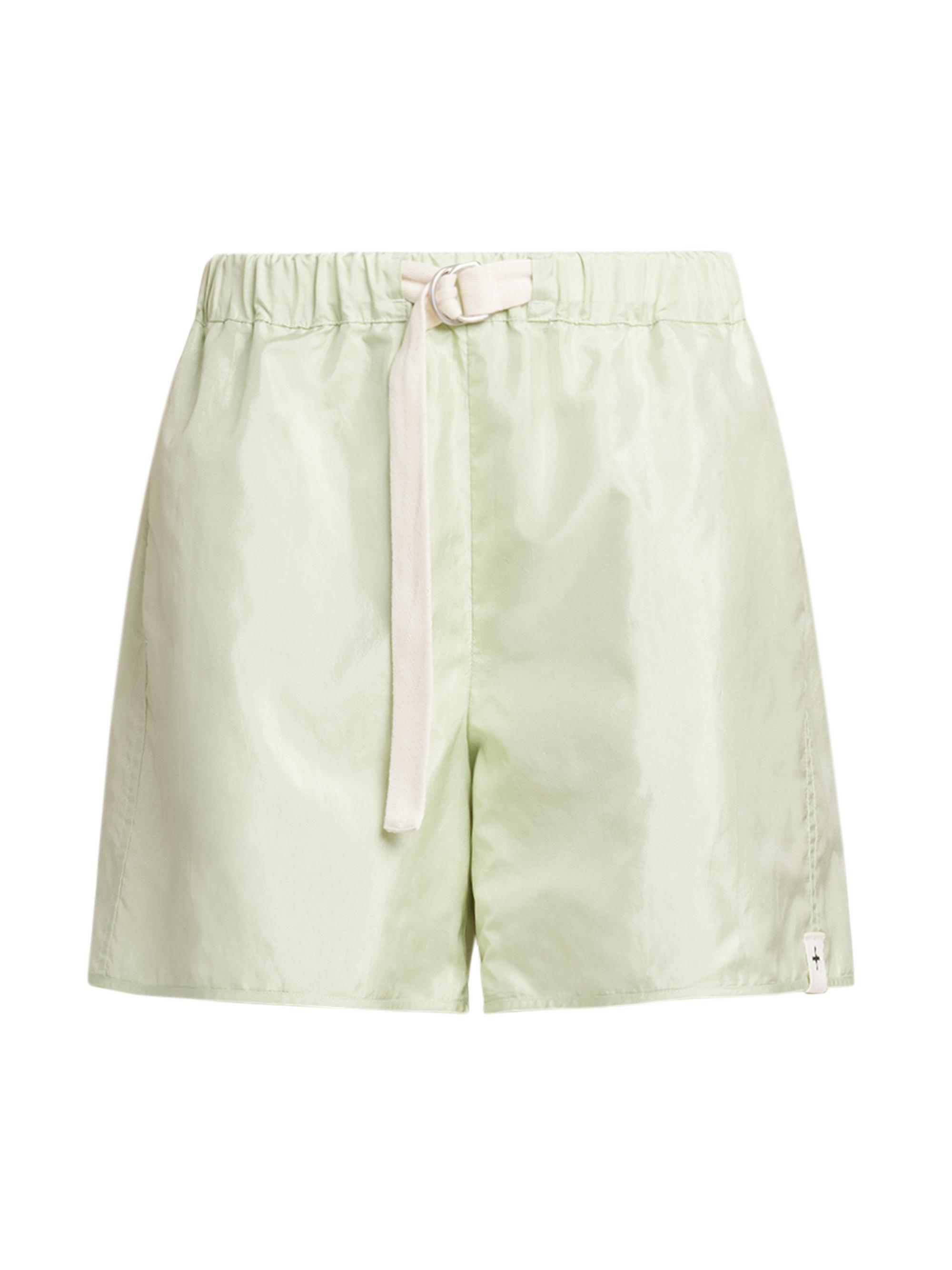 Jil Sander Women's Drawstring Satin Shorts - Soft Pigment Green