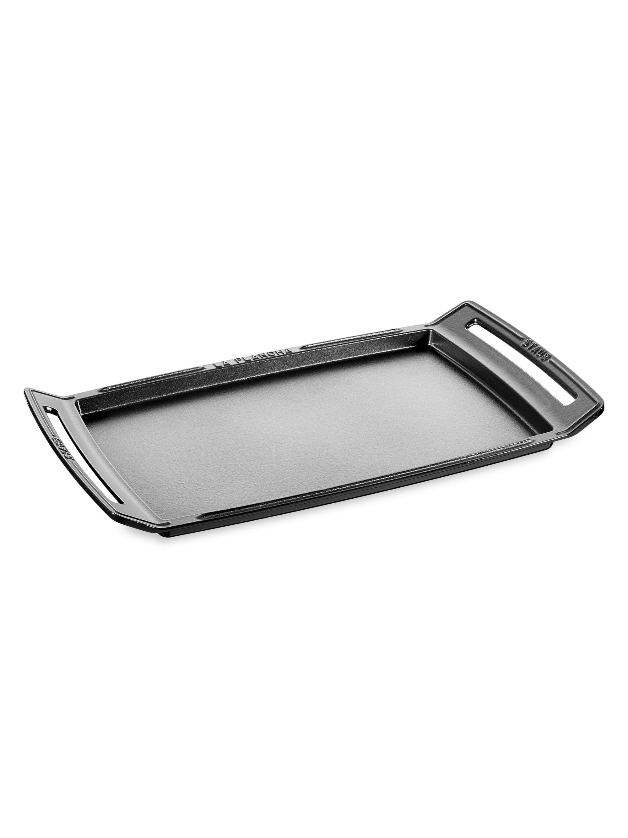 Staub Cast Iron Plancha Double Burner Griddle - Graphite