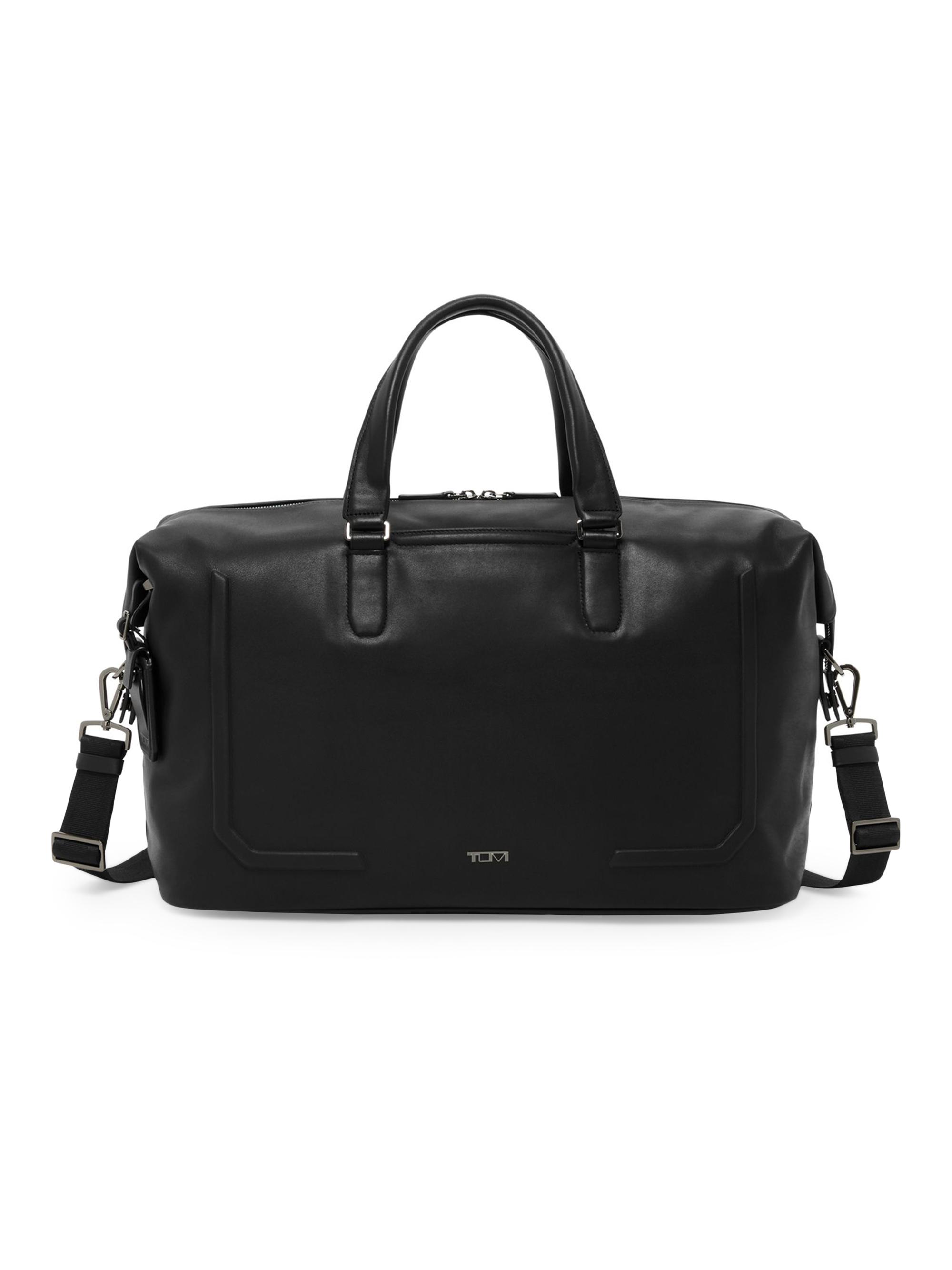 TUMI Nelson Leather Duffel Bag | Saks Fifth Avenue