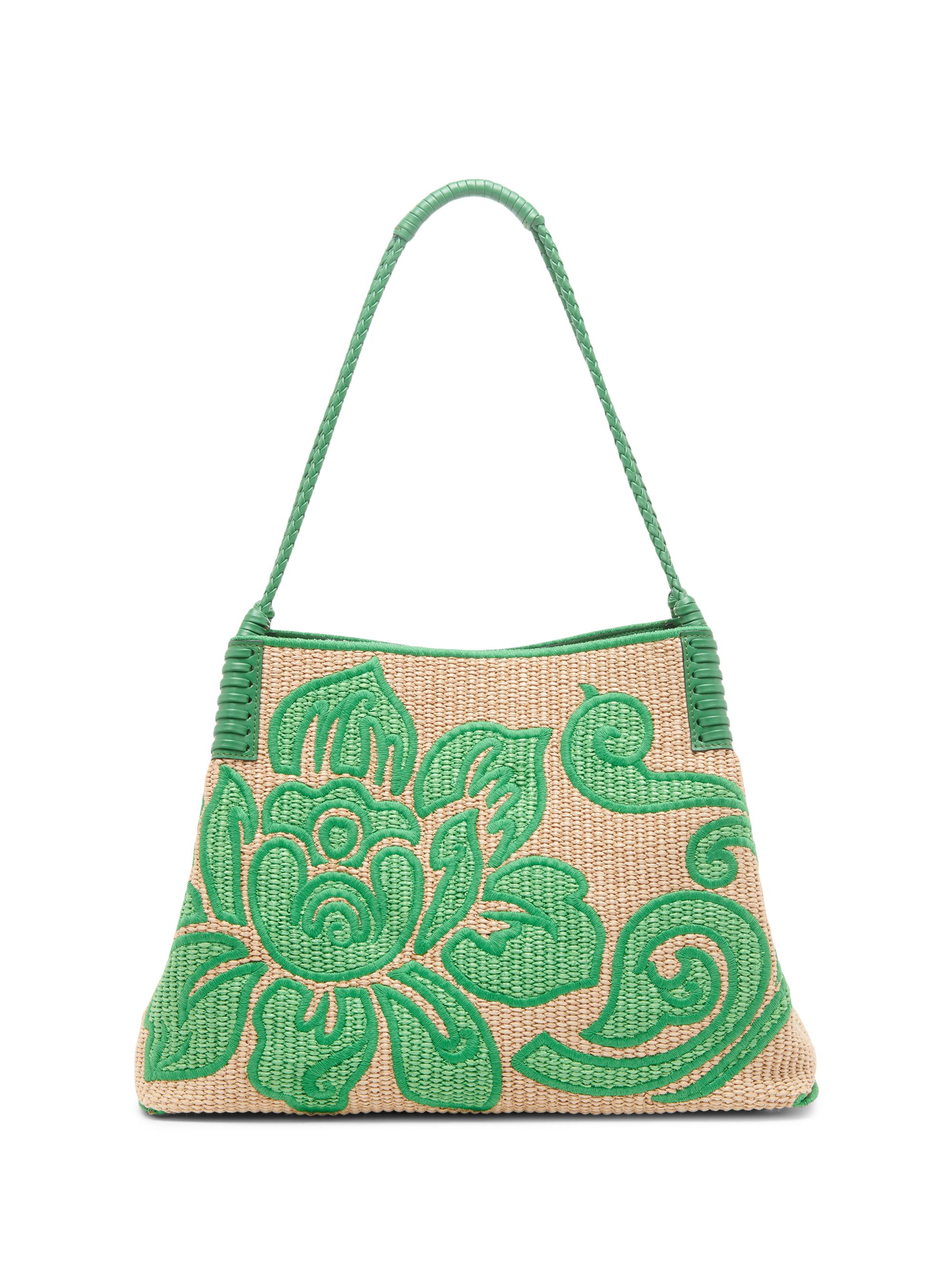 Etro Women's Libra Raffia Tote Bag - Green Multi