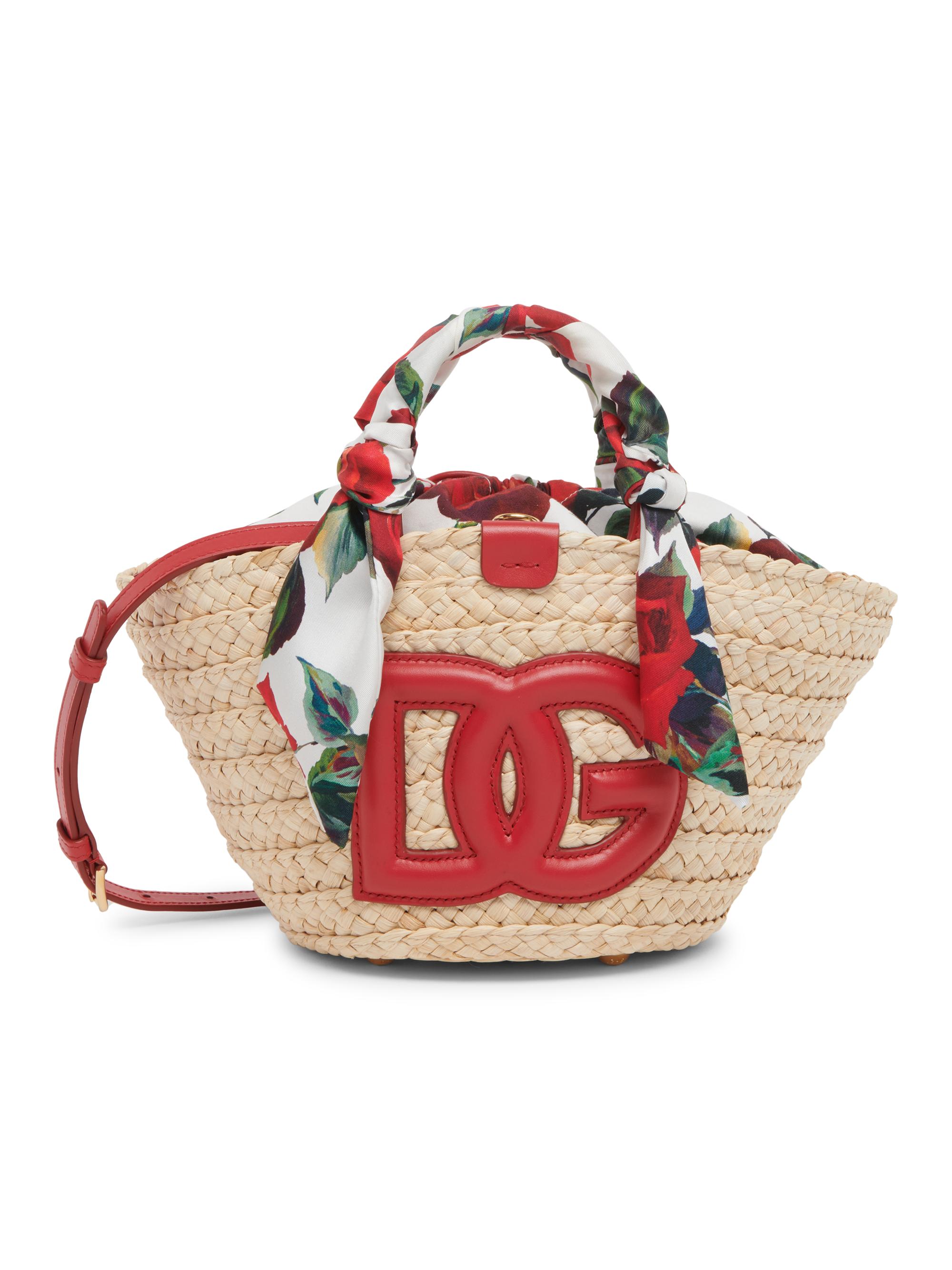 Dolce & Gabbana Women's Straw & Cotton Tote Bag - Red Multi