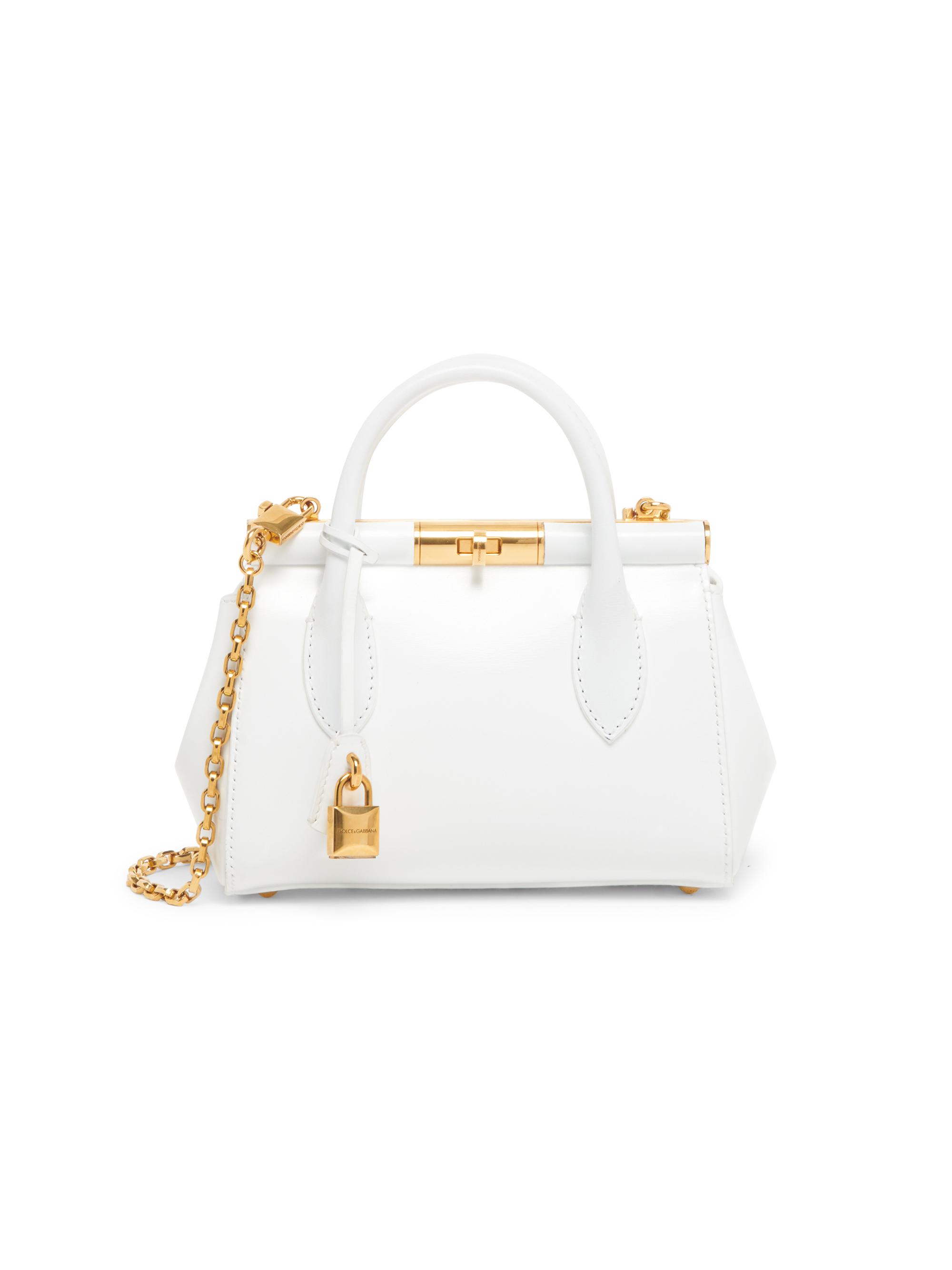 Dolce & Gabbana Women's Marlene Leather Top Handle Bag - White