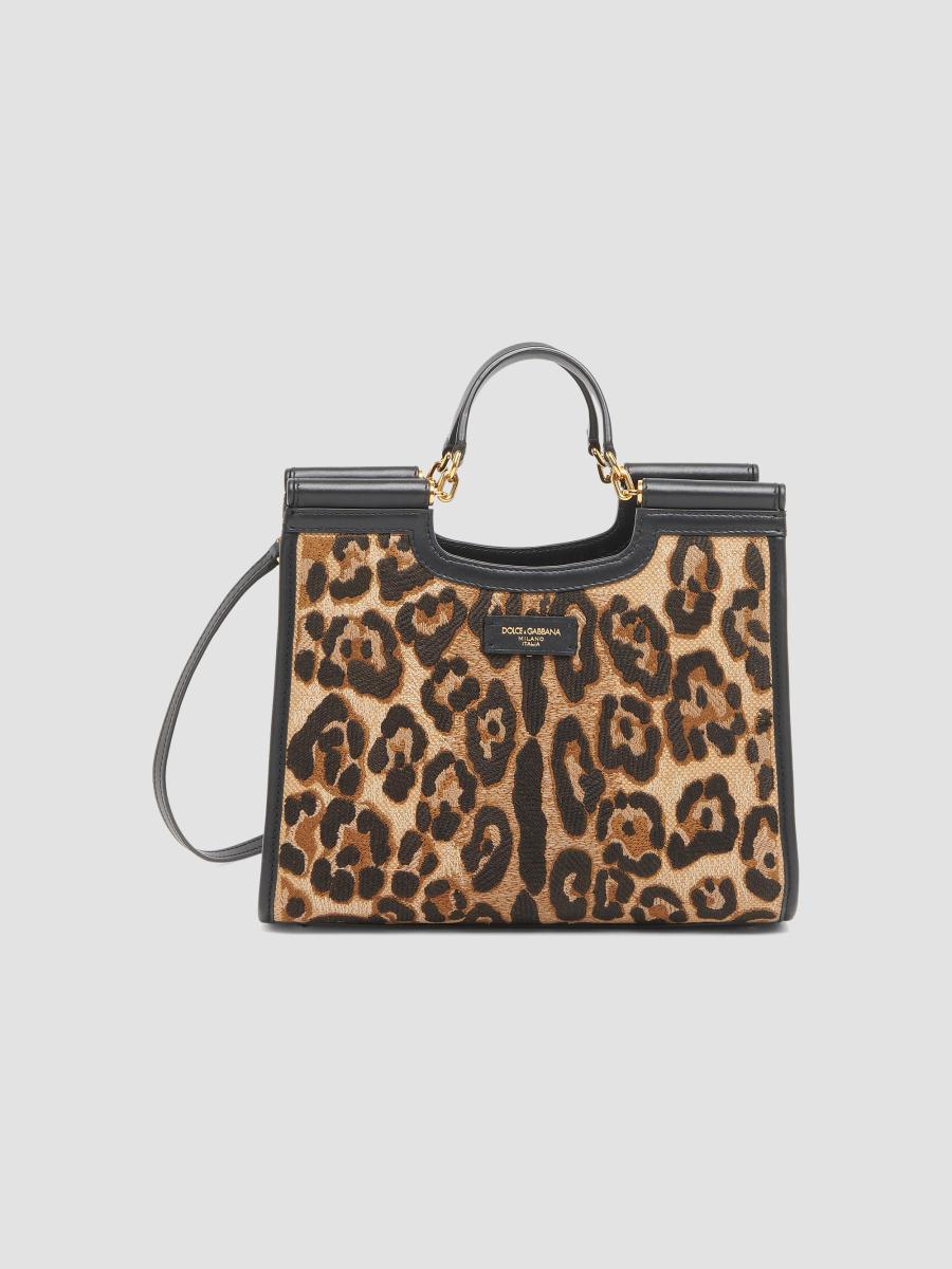 バッグ Dolce & Gabbana Leopard Print Handbag Dolce&Gabbana Small Sicily Leopard Shopper Tote | Saks Fifth Avenue