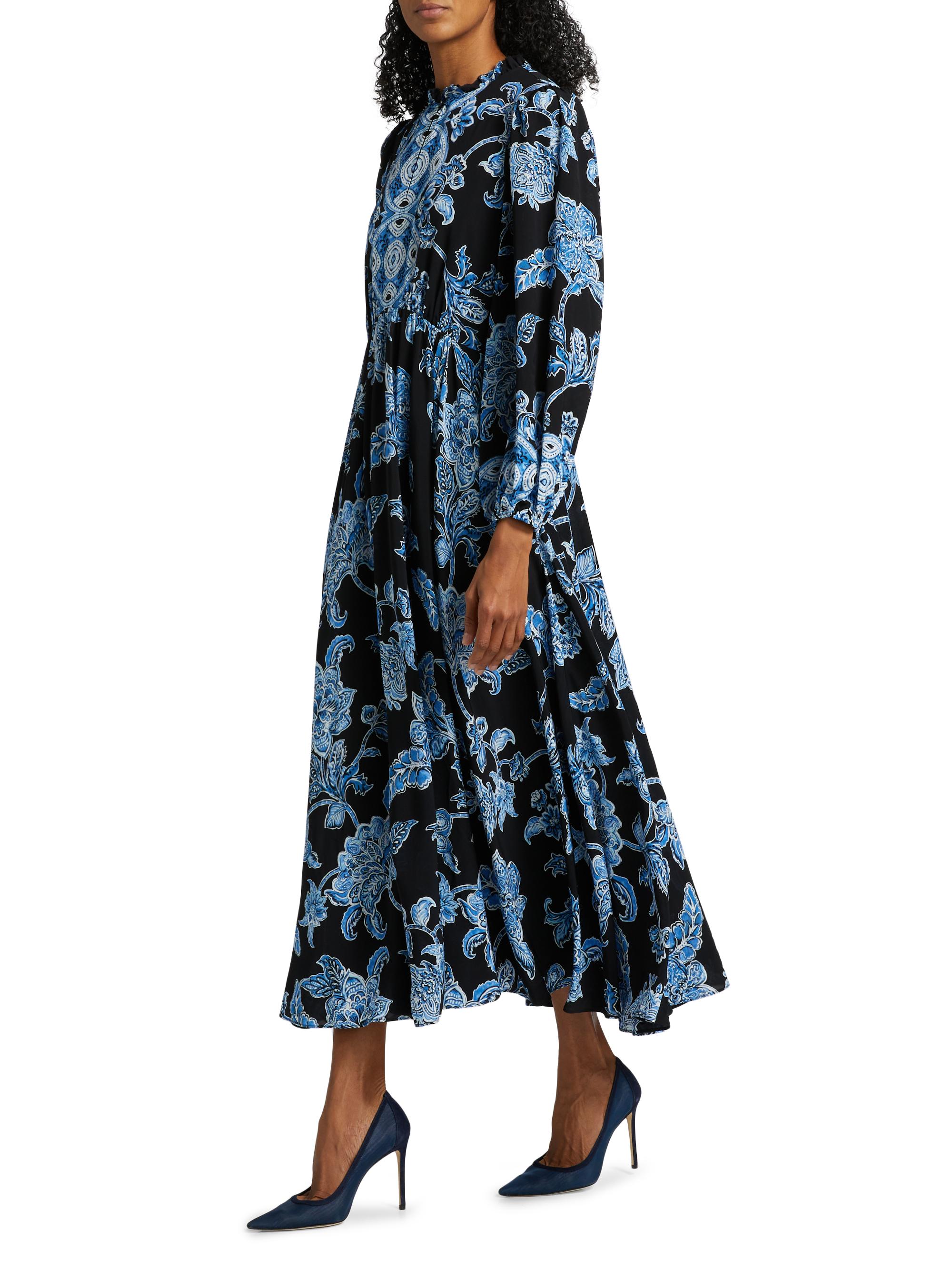 tahari floral fit and flare dress Ivory Floral Lace Midi Dress main image 1