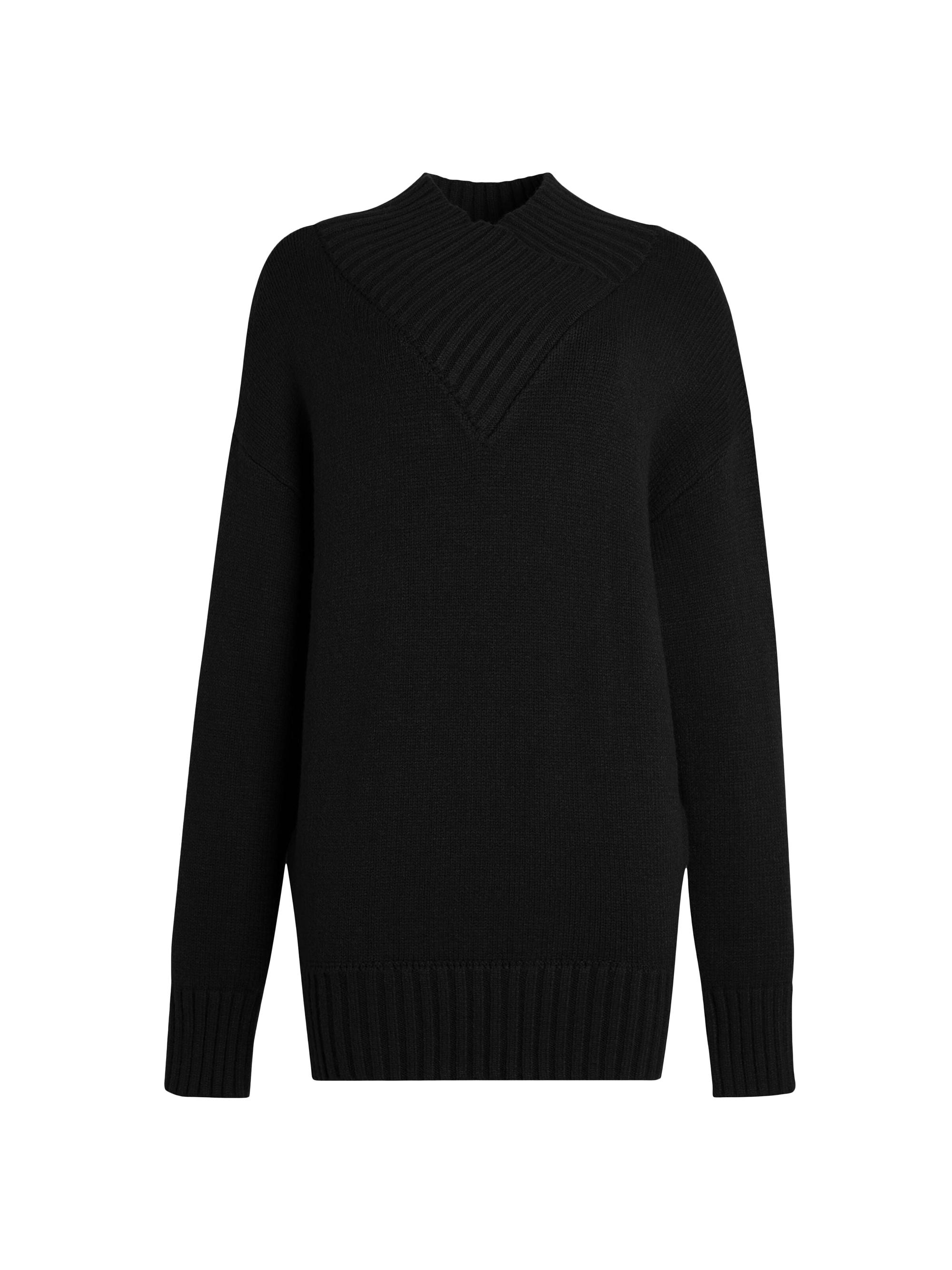 Ser.o.ya Women's Dessa Chunky Knit Sweater - Black