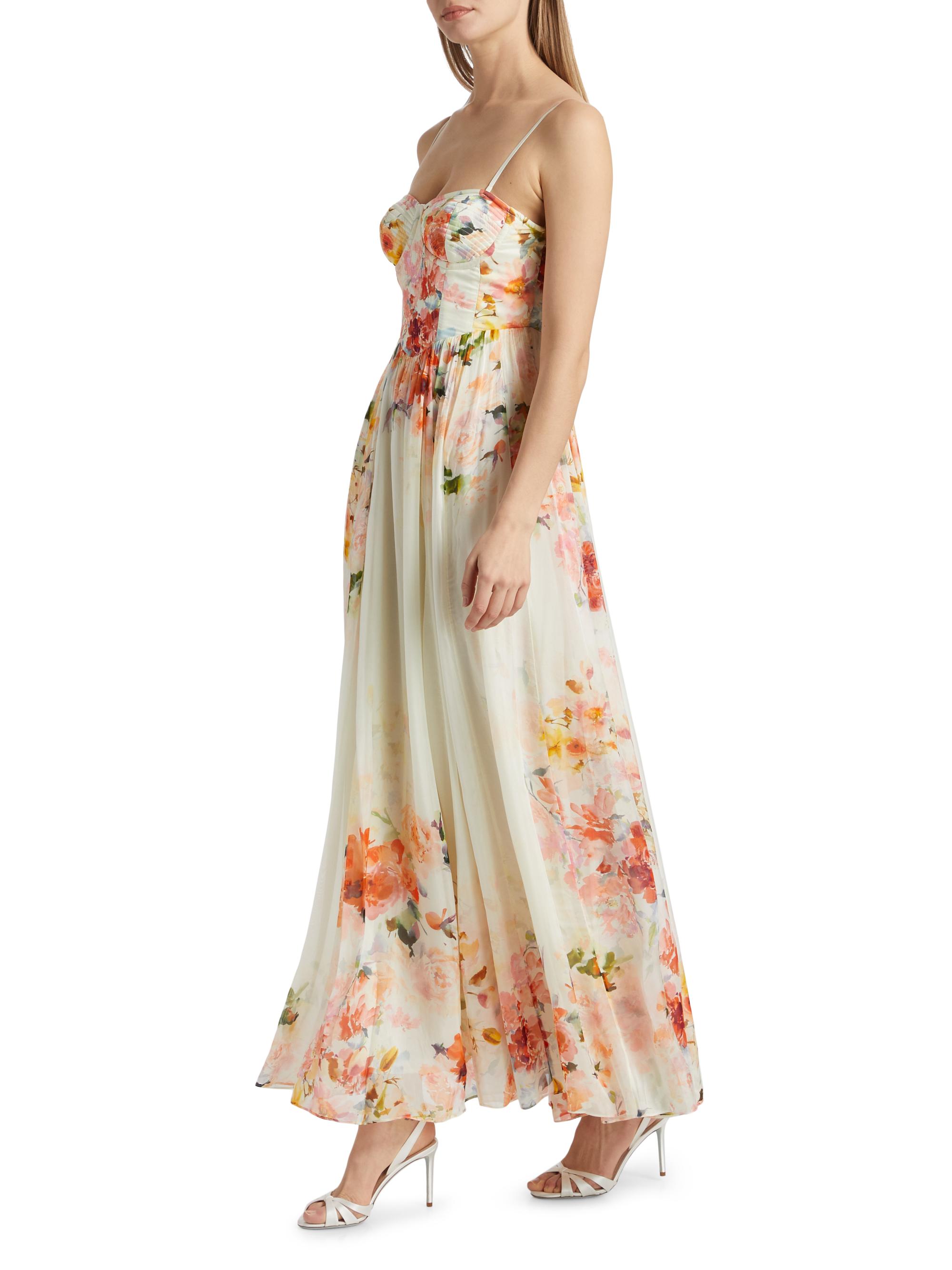Saba Corset Floral Maxi Dress