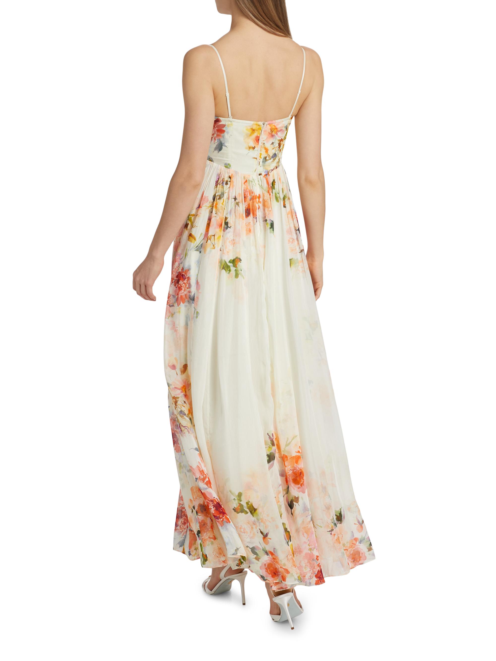 Saba Corset Floral Maxi Dress