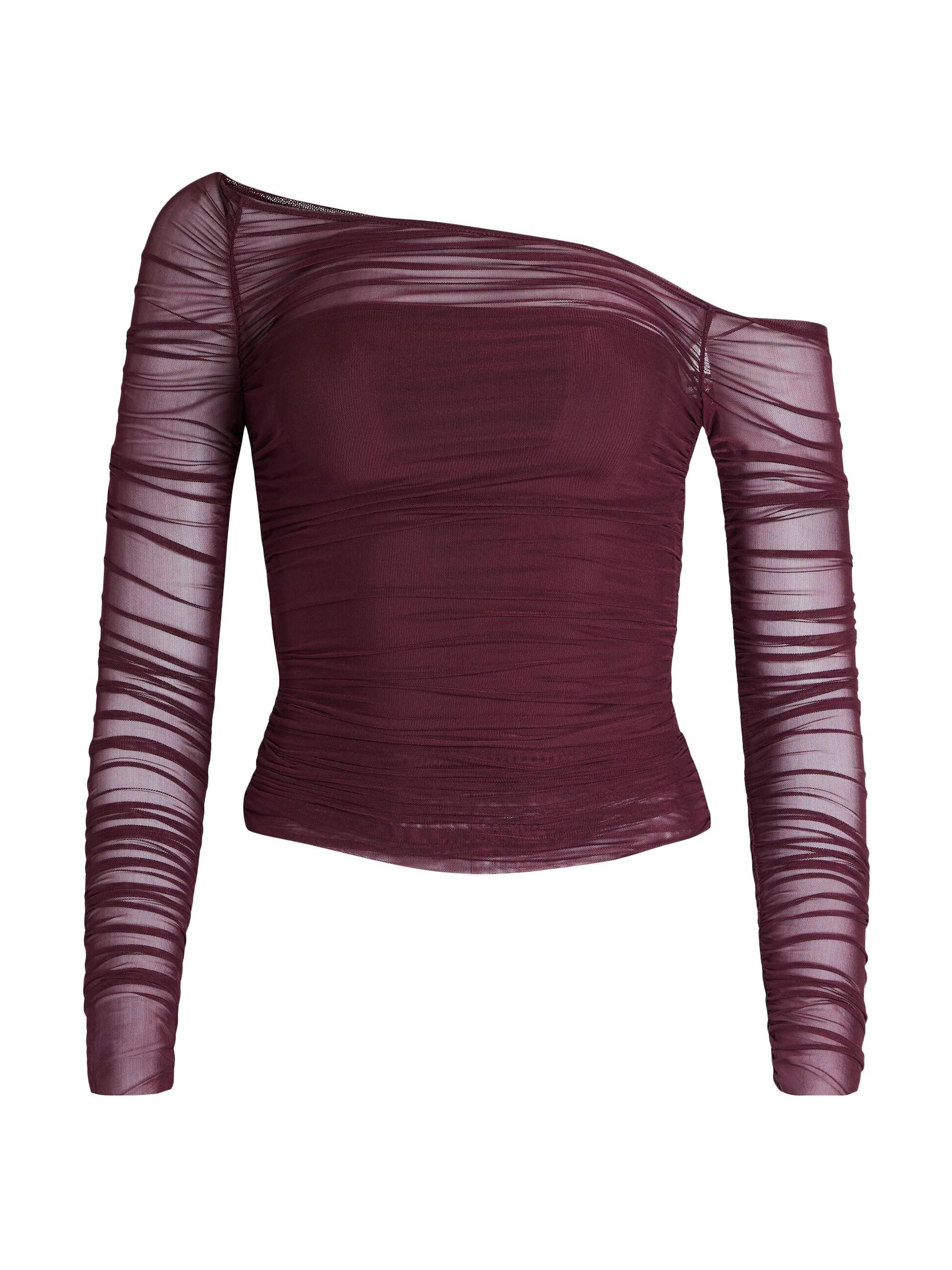 Ser.o.ya Women's Shauna Mesh Top - Merlot