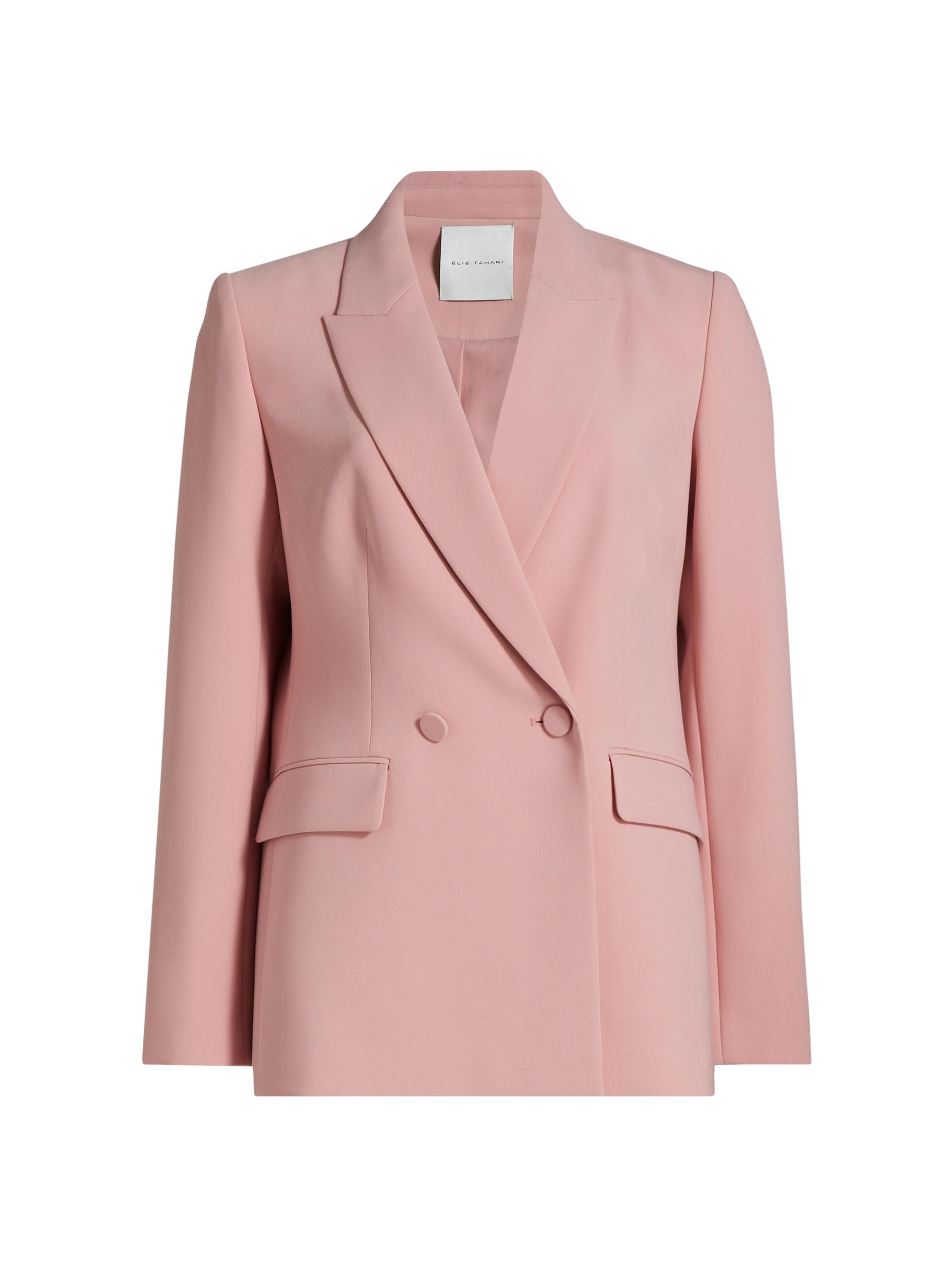 Elie Tahari Women's The Tanner Double-Breasted Jacket - Light Dragon