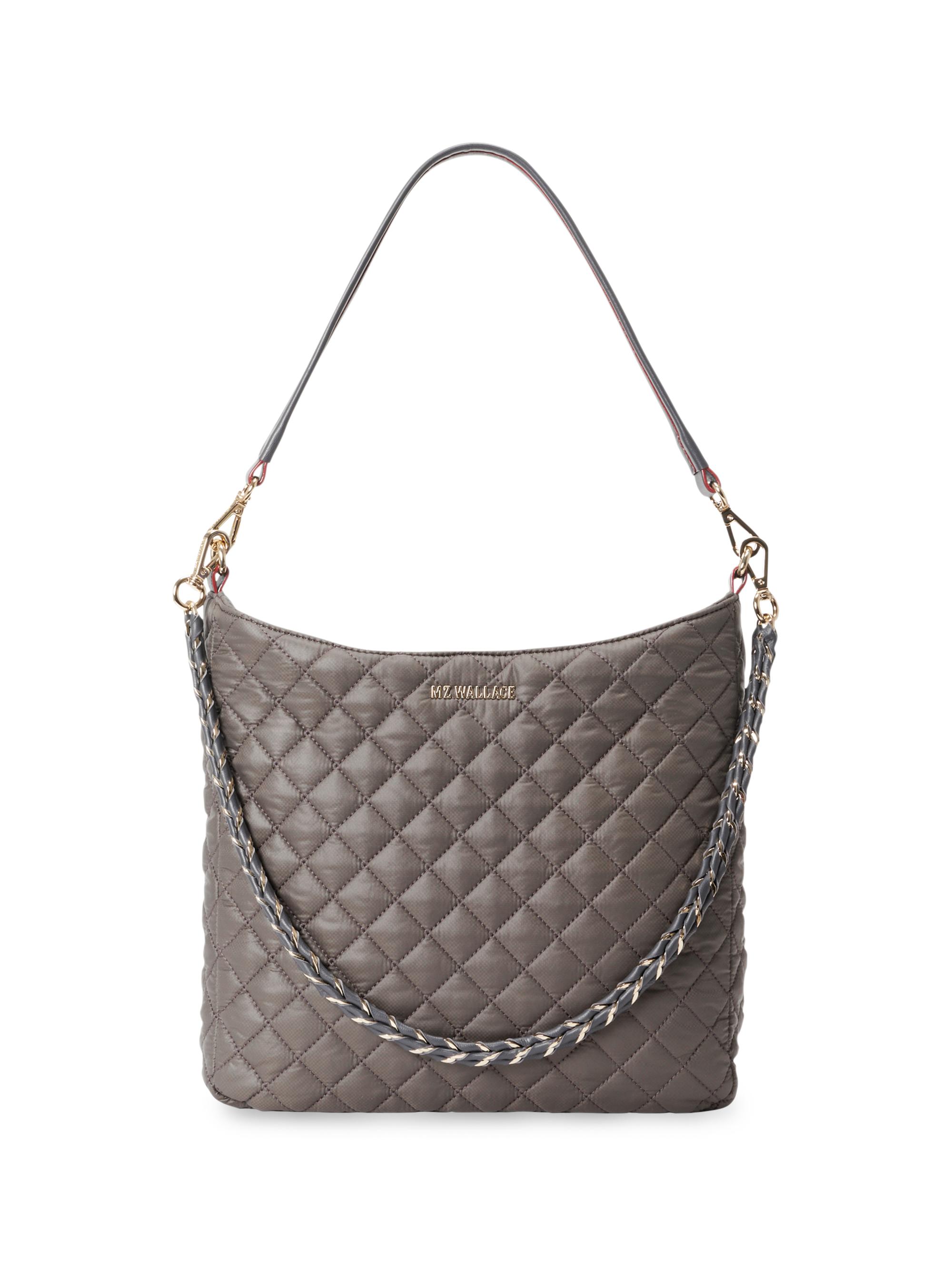 MZ Wallace Women's Crosby Nylon Hobo Bag - Grey
