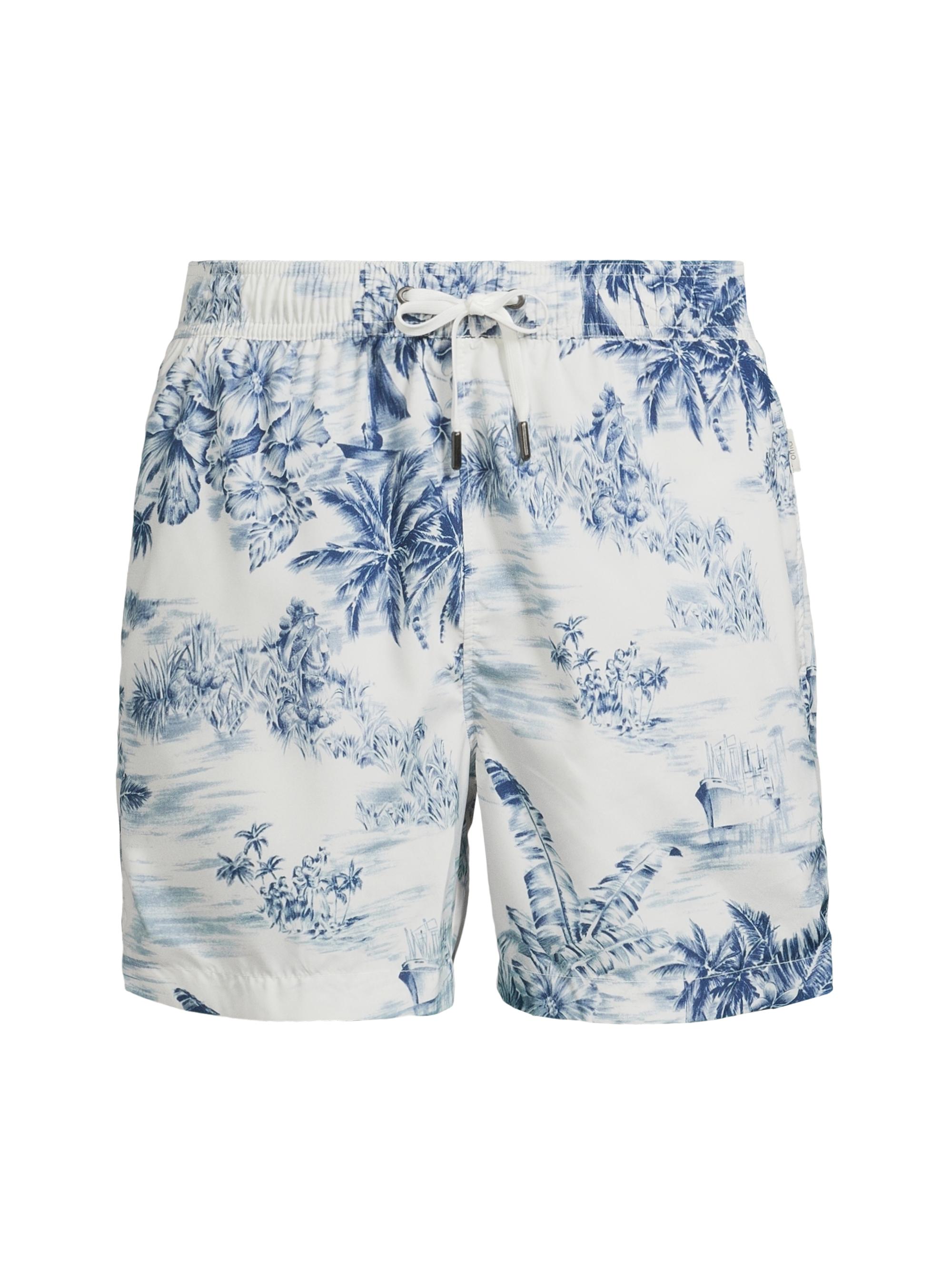 Onia Men's Charles Tropical Swim Shorts - White Multi