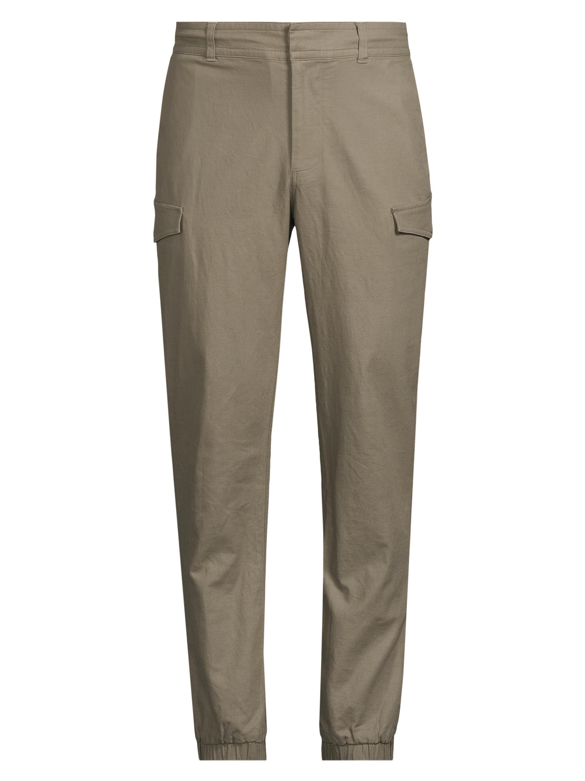 Onia Men's Stretch Linen Cargo Joggers - Light Olive