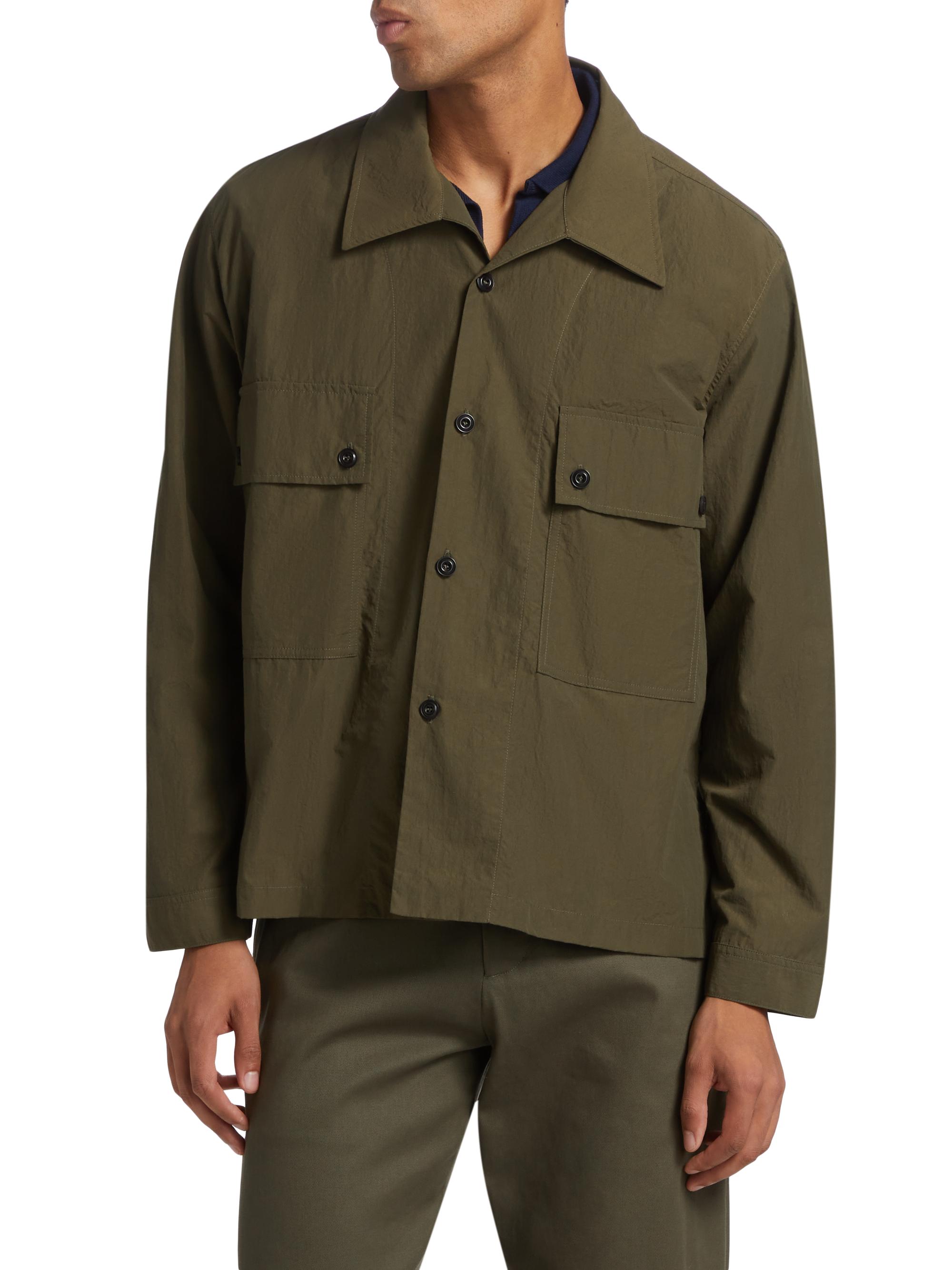 Nicholas Daley Cotton-Blend Field Shirt | Saks Fifth Avenue