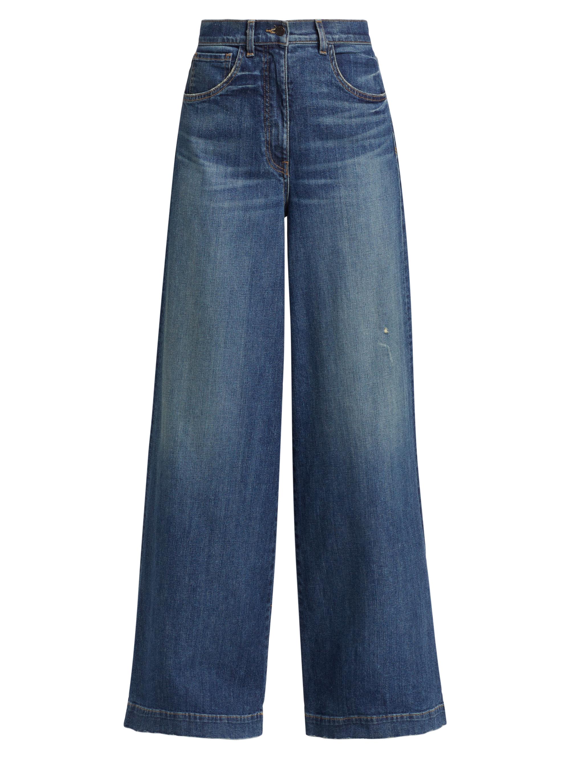 Nili Lotan Women's Rolland Wide-Leg Jeans - Simon Wash