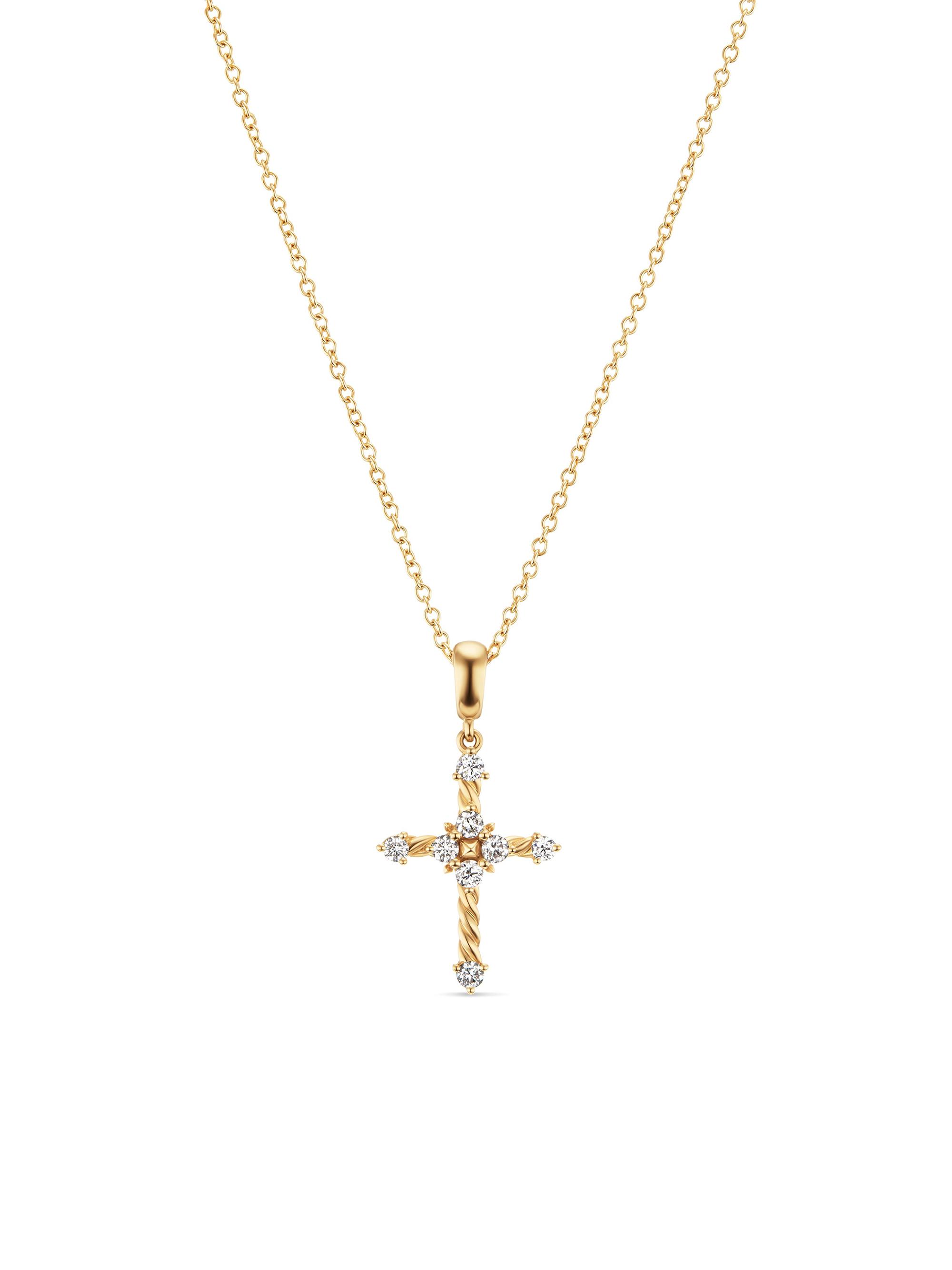 David Yurman Petite Modern Renaissance Cross Pendant Necklace