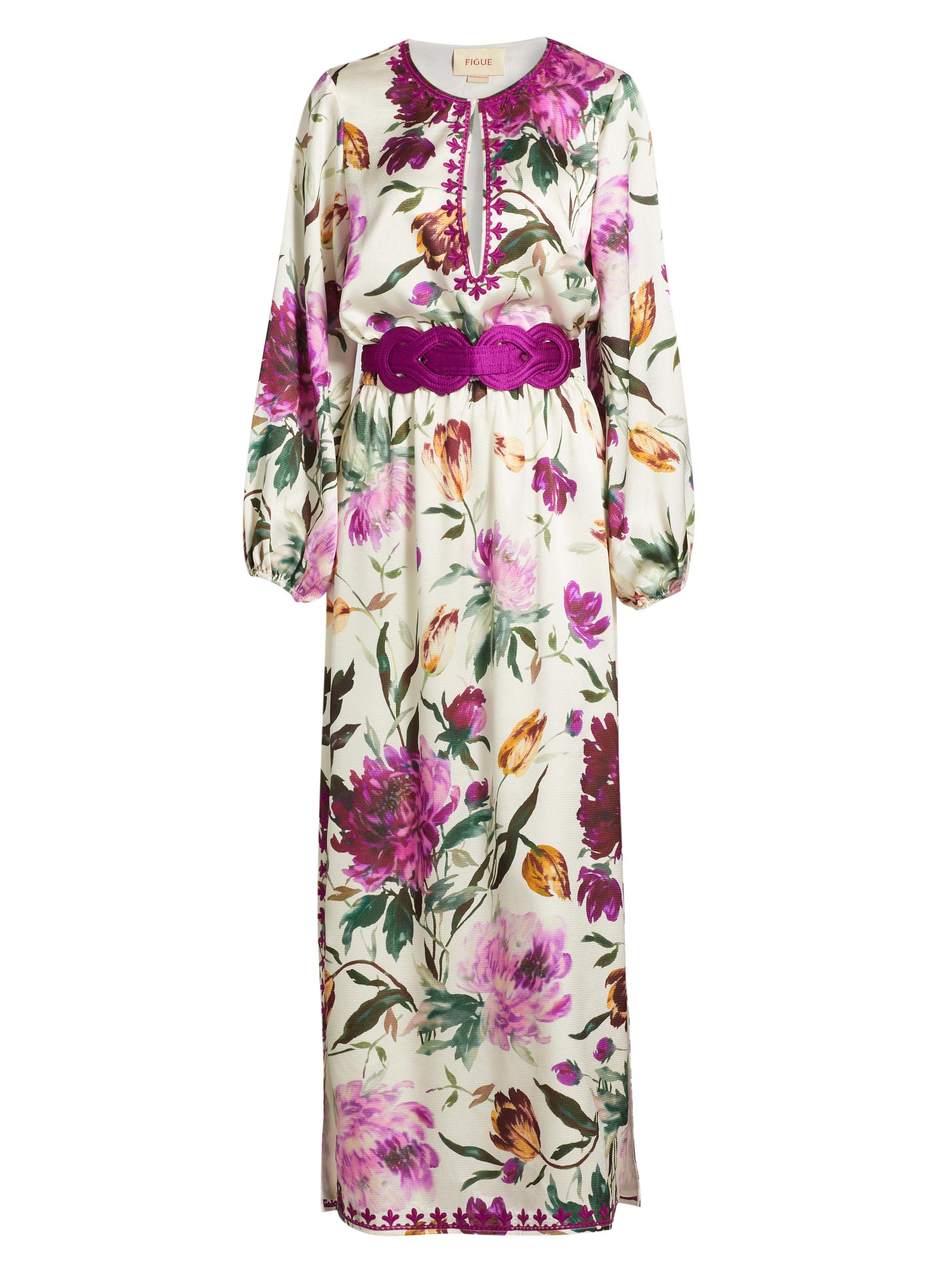 Figue Emani Floral Belted Maxi Dress Saks Fifth Avenue