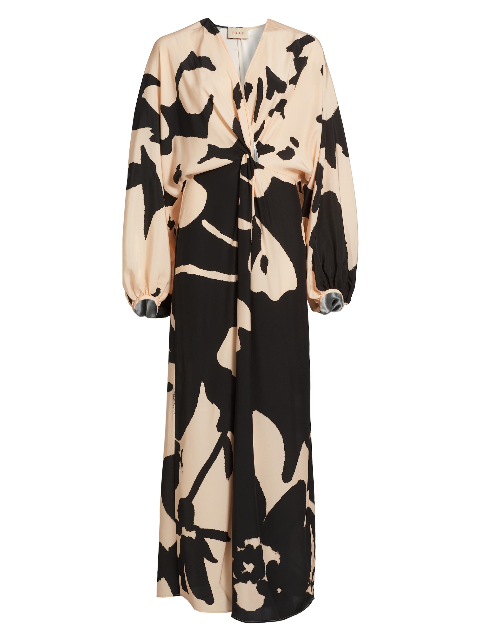 Figue Brenna Twisted Floral Silk Maxi Dress Saks Fifth Avenue