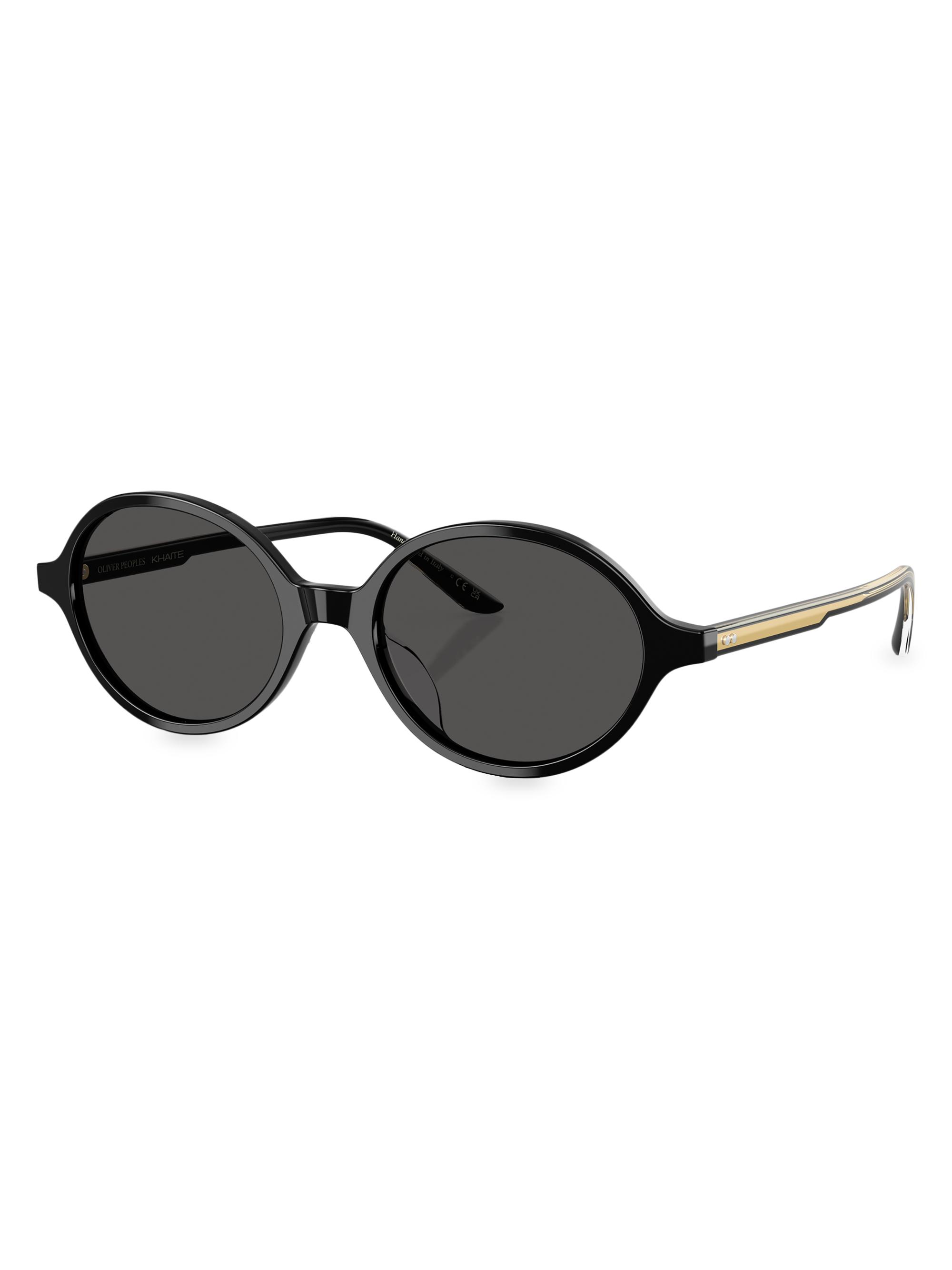 Khaite x Oliver Peoples Women's Oliver People x Khaite 54MM Oval Sunglasses - Gold Black