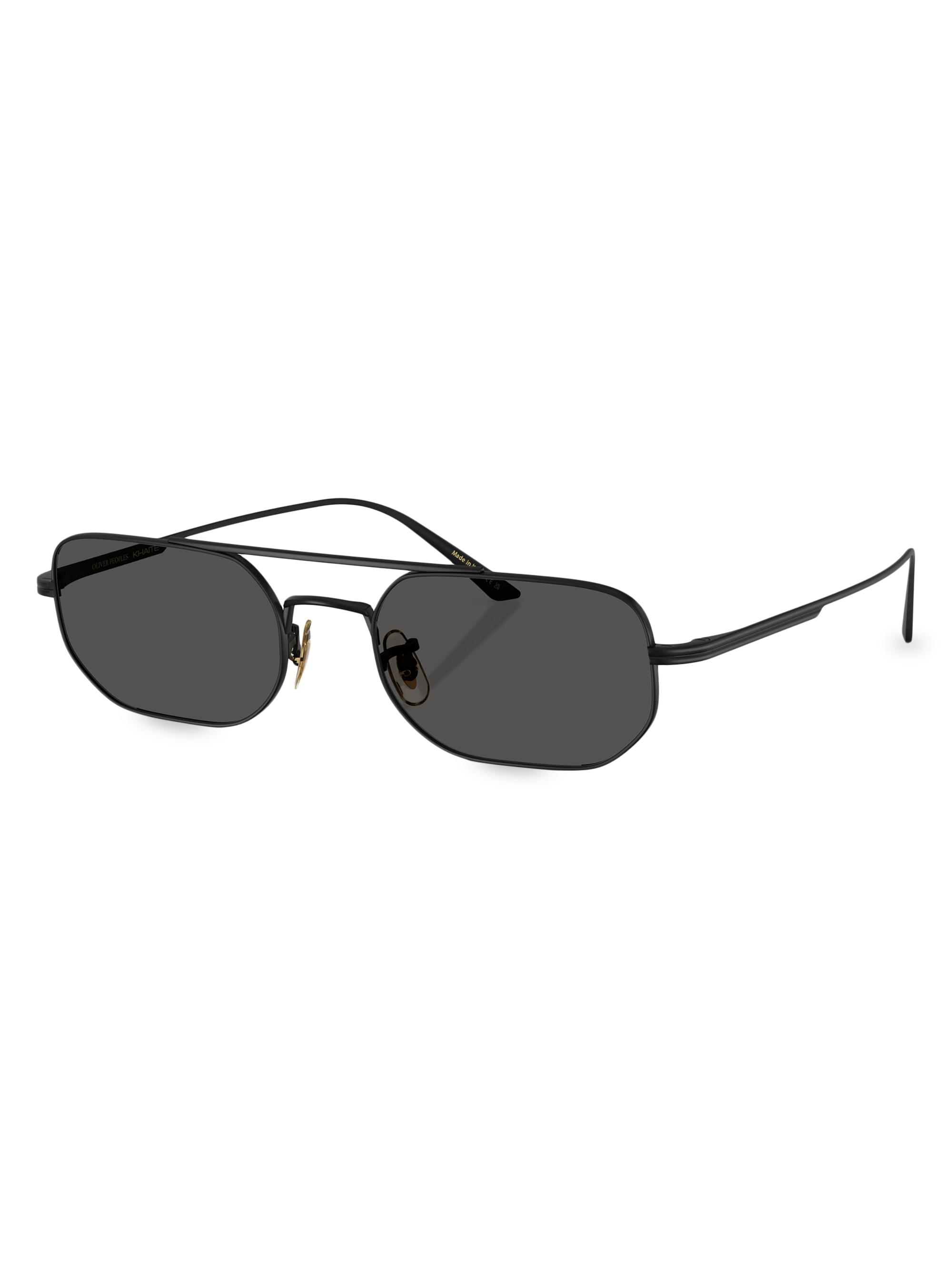 Khaite x Oliver Peoples Women's Oliver People x Khaite 52MM Pillow Sunglasses - Black