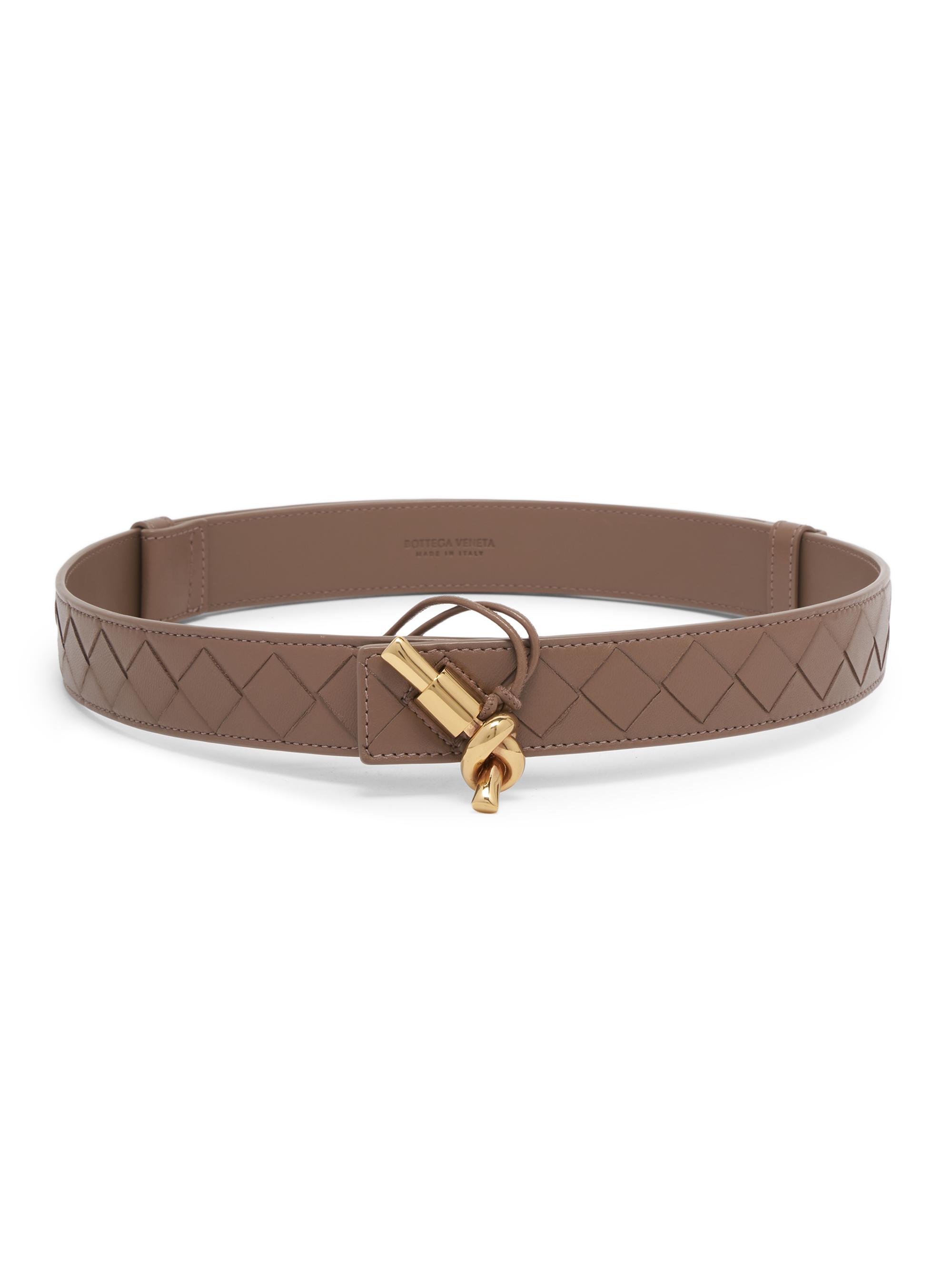 Bottega Veneta Women's Andiamo Intrecciato Belt - Pinecone