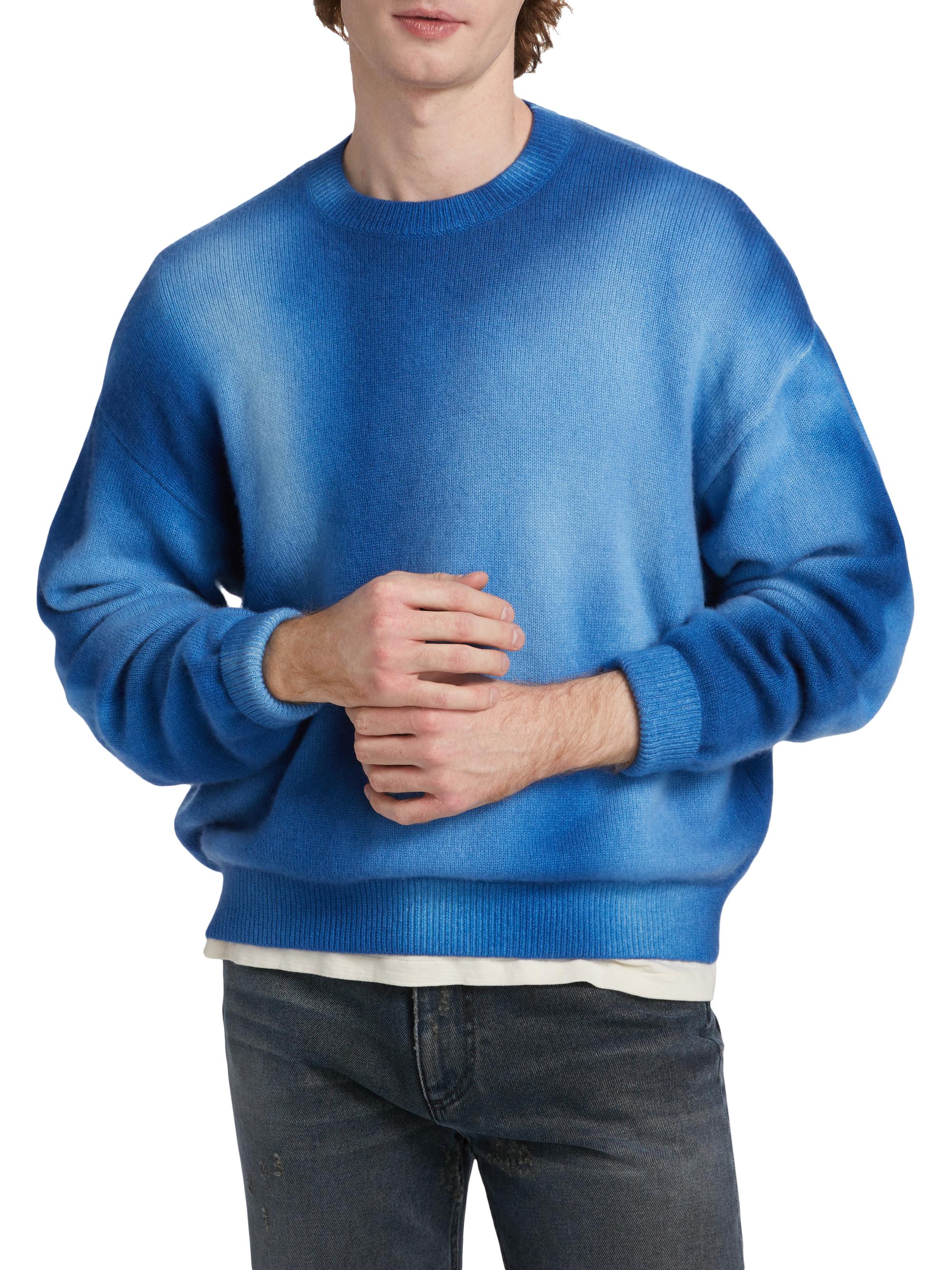 EZR Tie-Dye Oversized Cashmere Crewneck Sweater | Saks Fifth Avenue