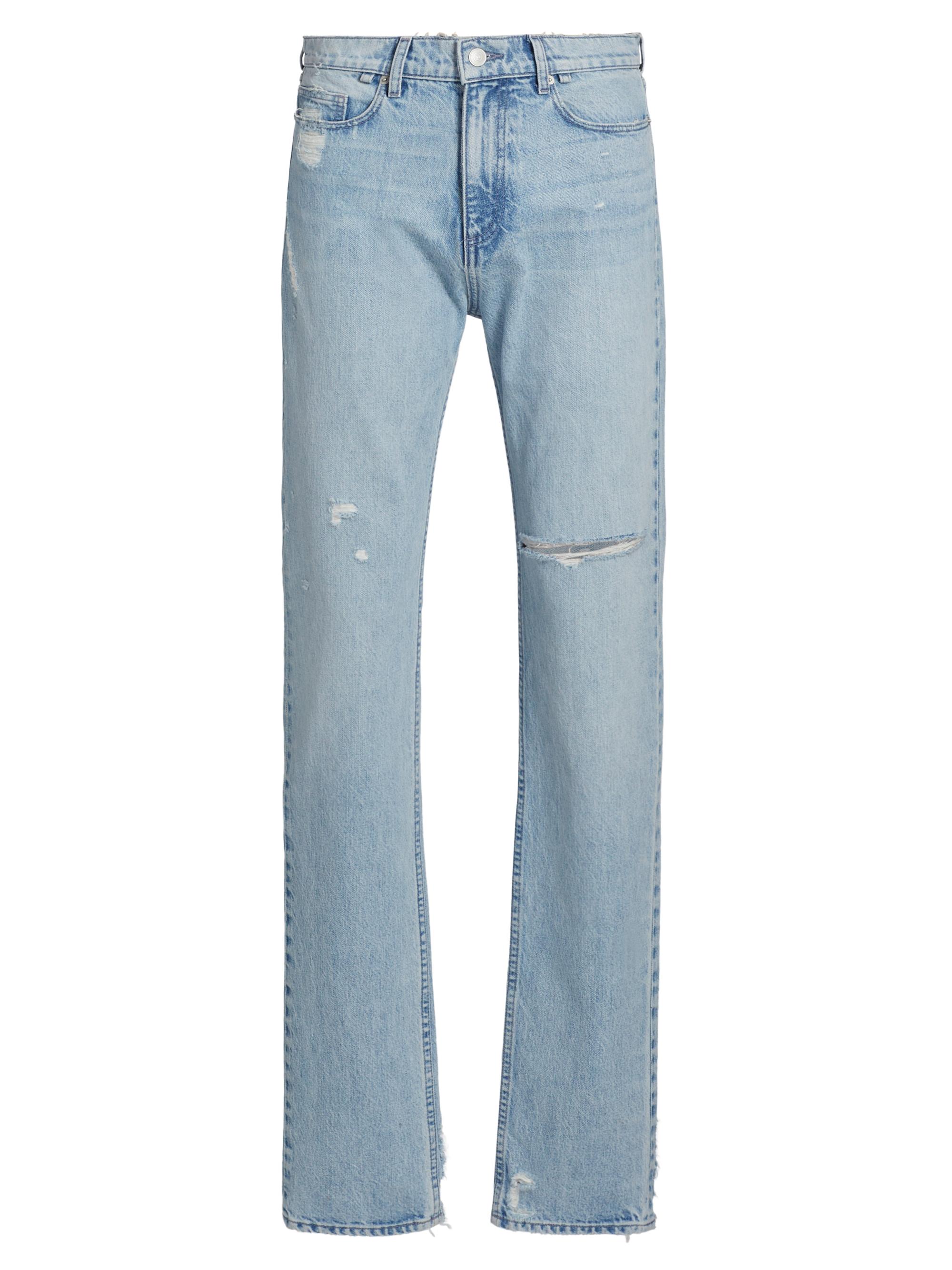 EZR Men's Light Blue Skinny Jeans - Light Blue