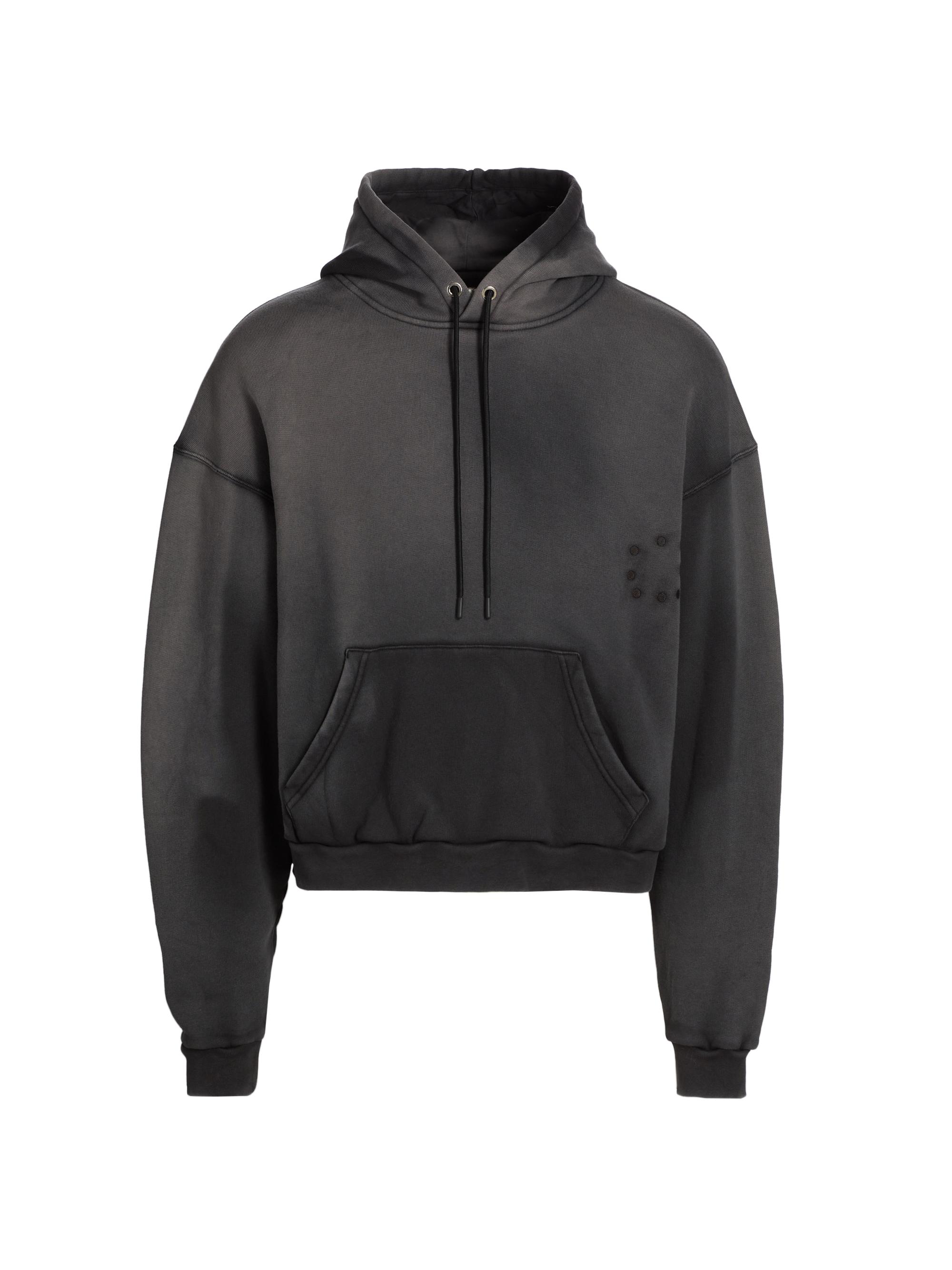 EZR Men's Pigment-Dyed Boxy Hoodie - Grey