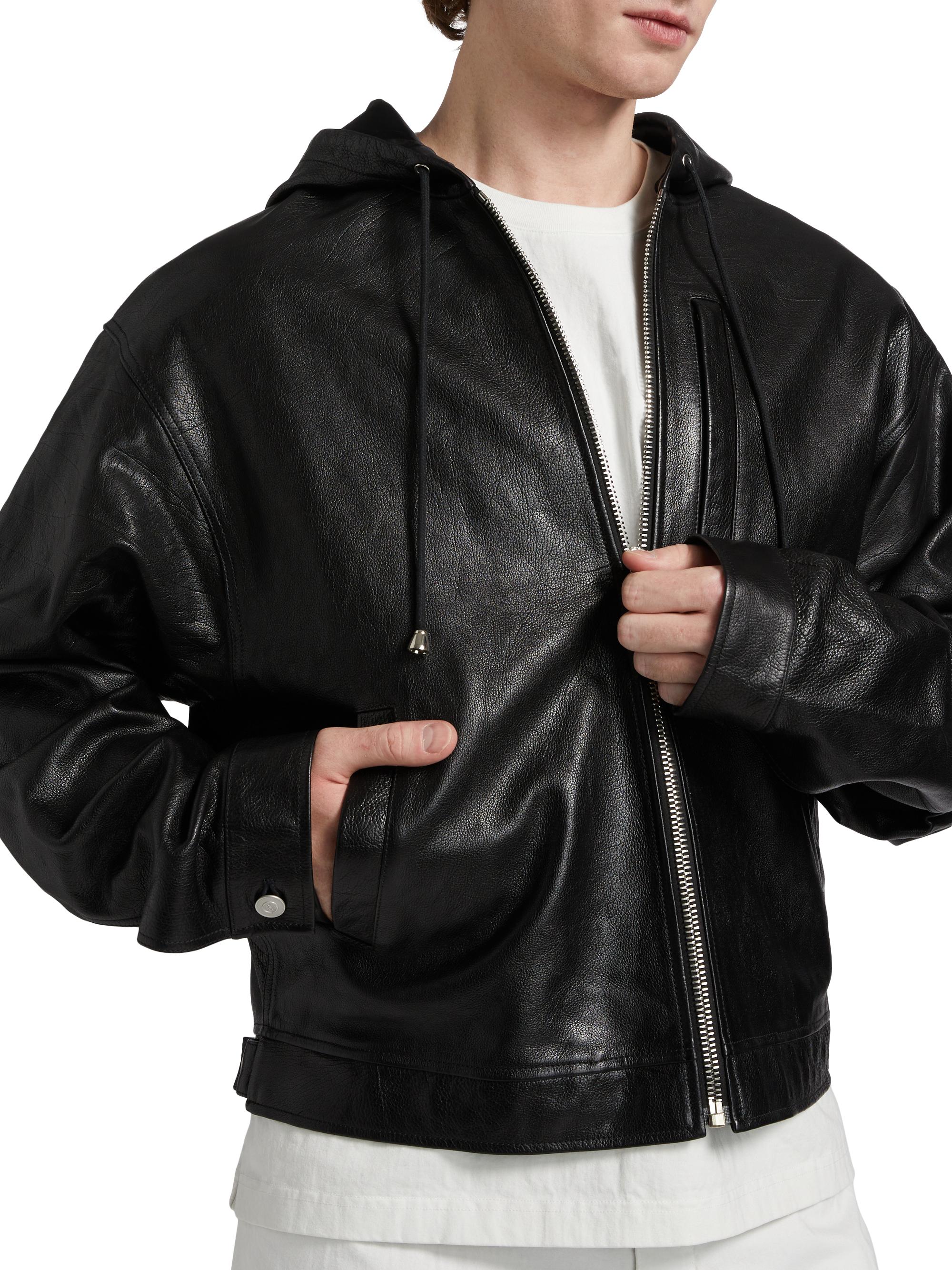 ジャケット・アウター LAST NEST LEATHER ZIP HOODIE LAST NEST / leather zip hoodie - OTHELLO KUMAMOTO