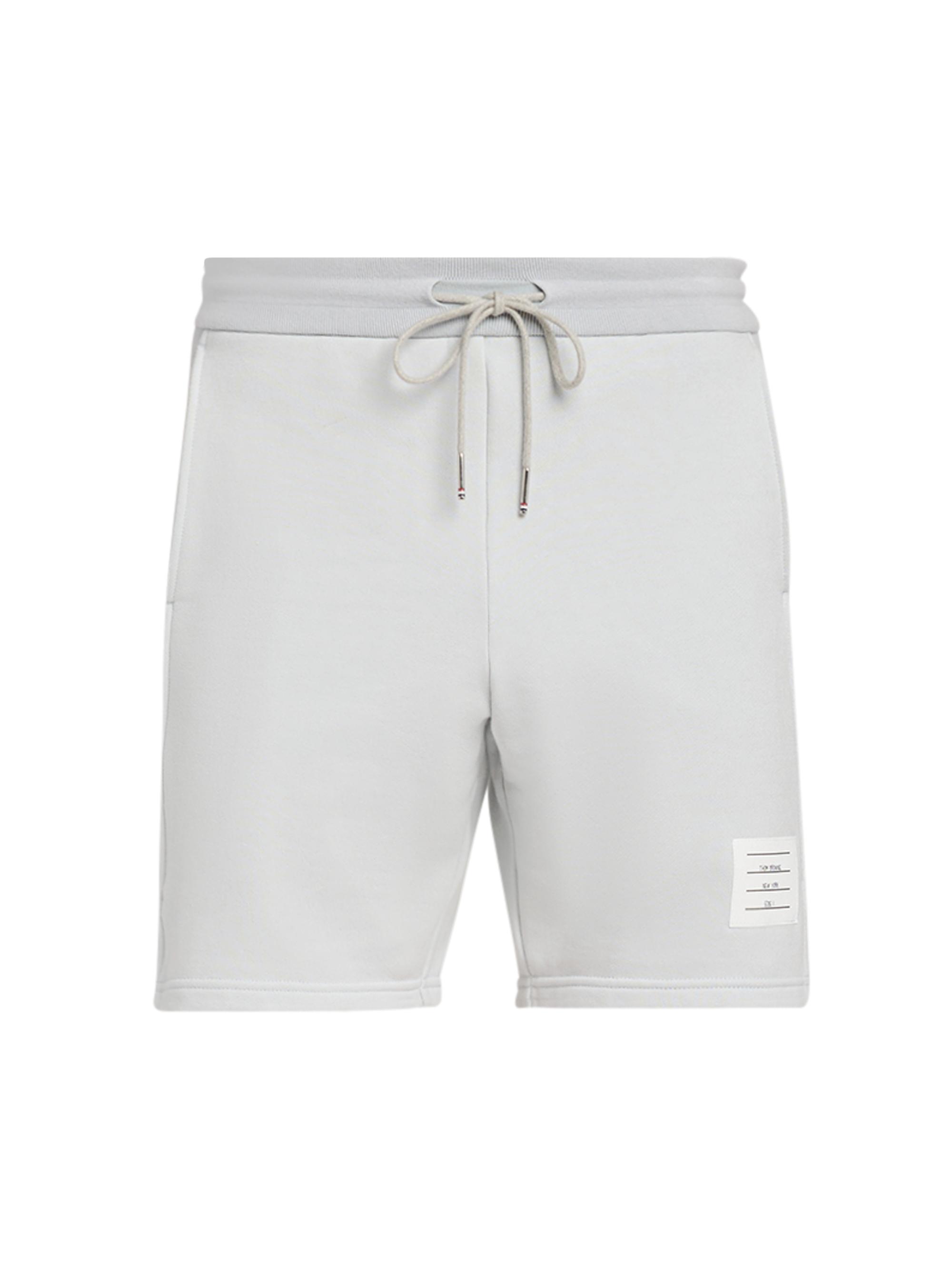 Thom Browne Men's Engineered 4 Bar Loopback Jersey Sweat Shorts - Pale Grey
