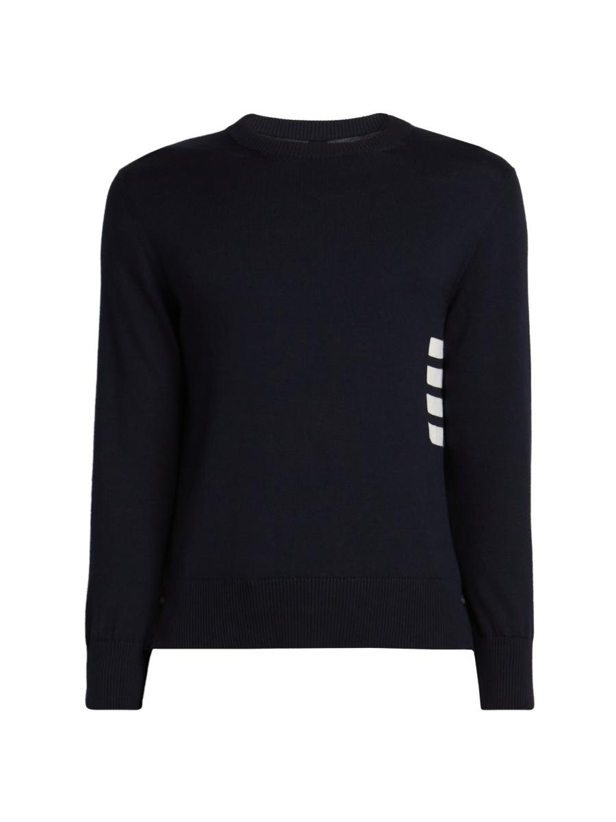 Thom Browne Striped Cotton Jersey Crewneck Sweatshirt Saks Fifth