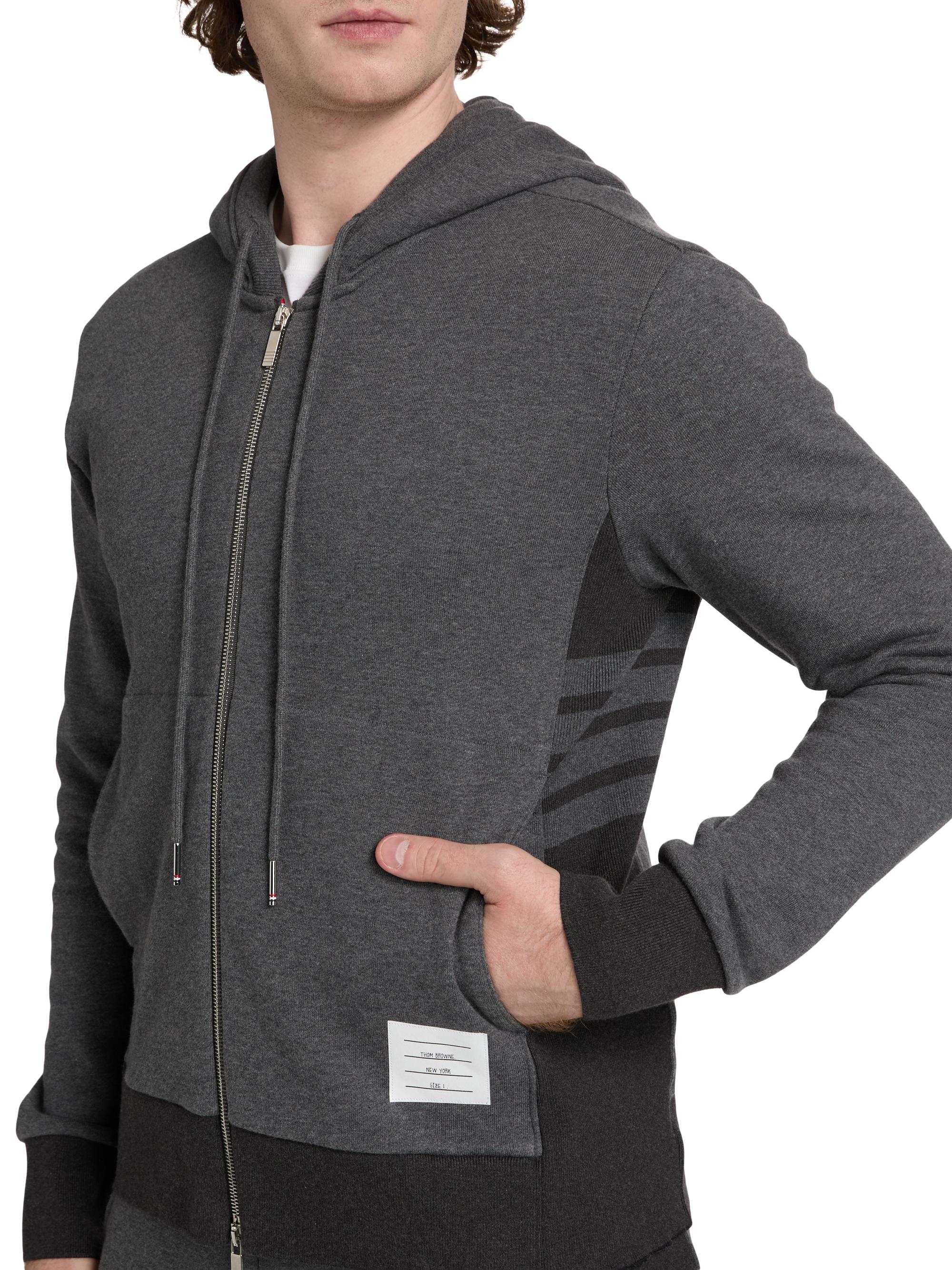 Thom Browne Loopback Jersey Hoodie Jacket | Saks Fifth Avenue