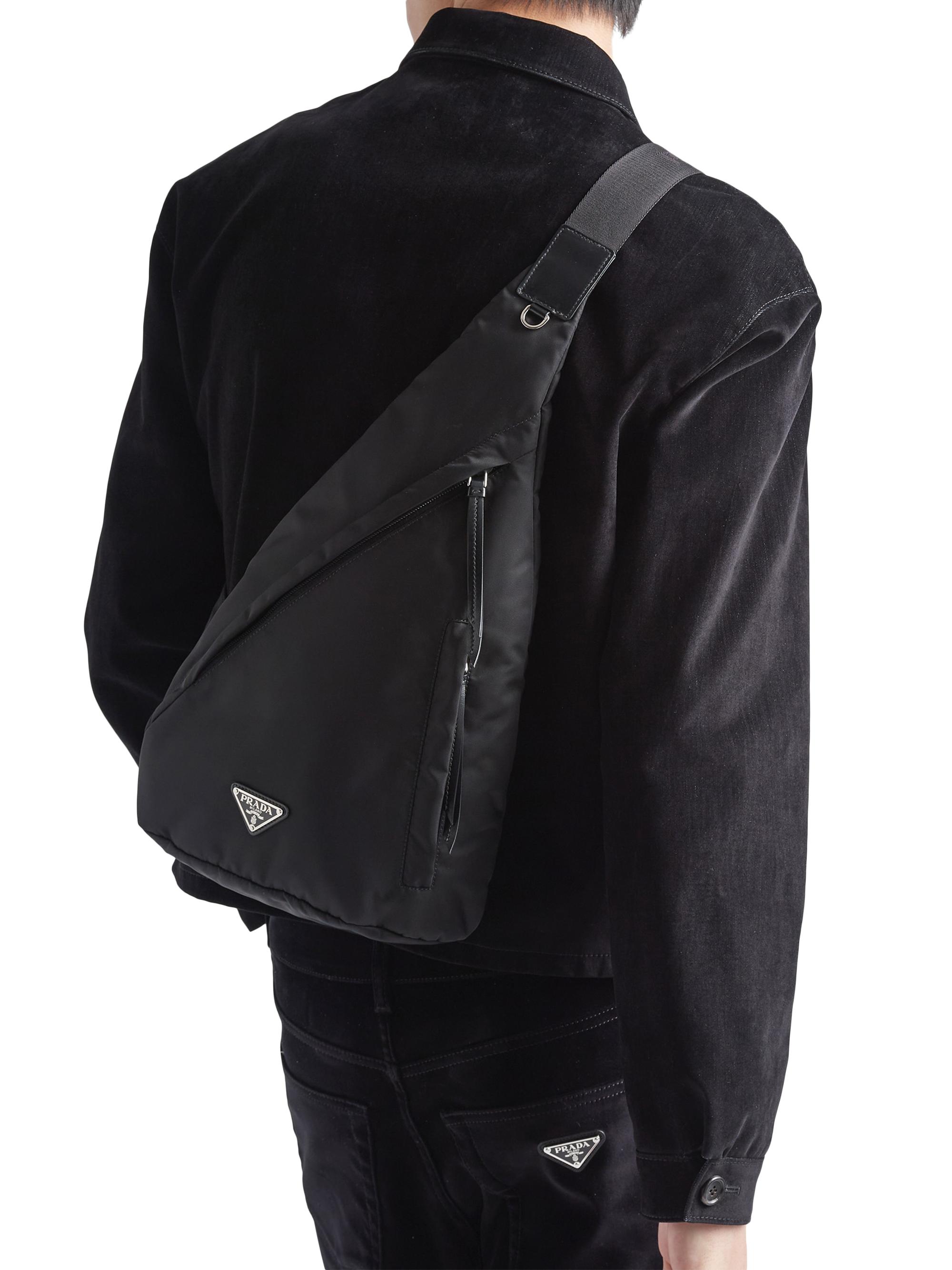 Prada Re-Nylon and Leather Backpack | Saks Fifth Avenue