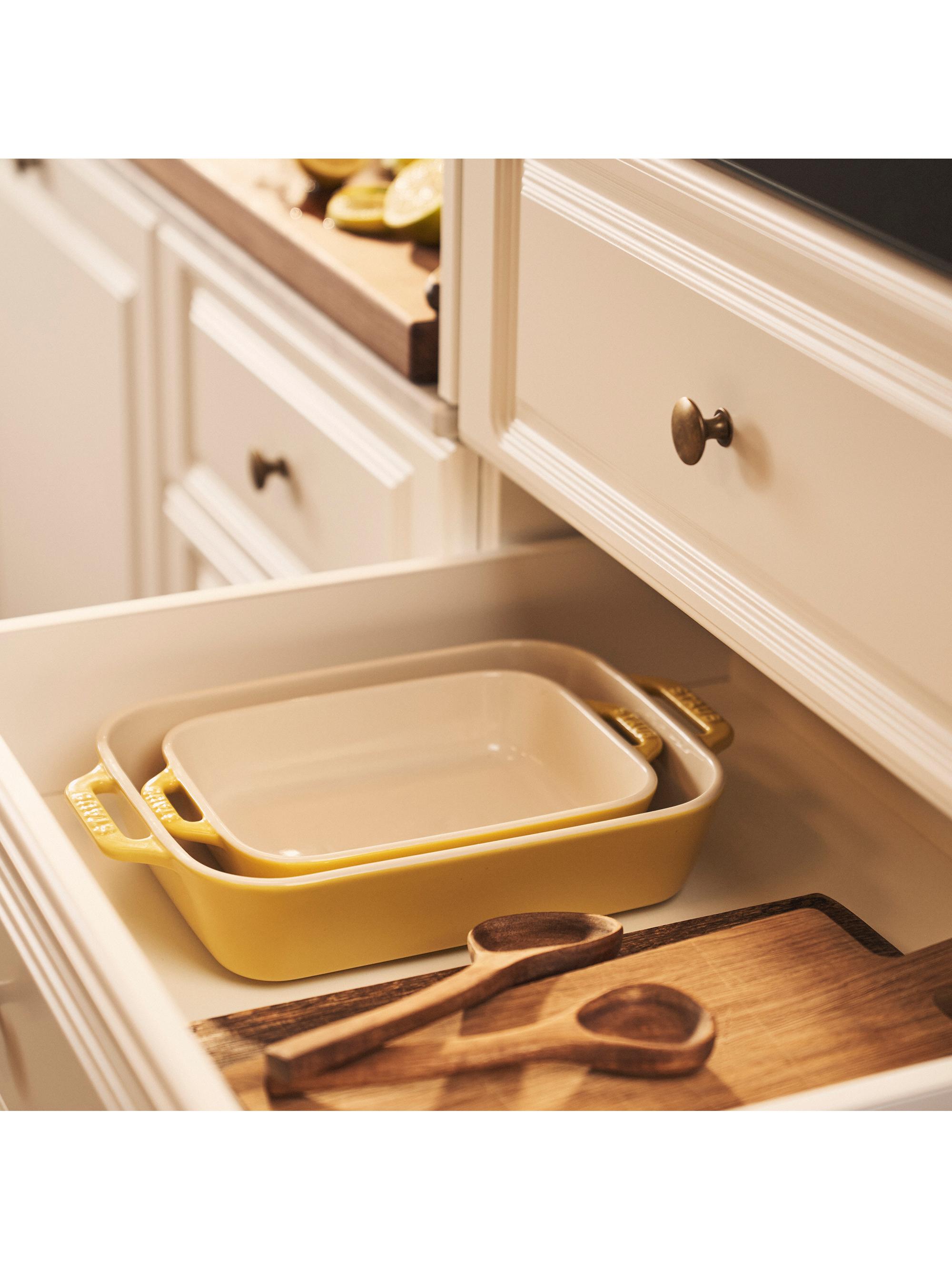 Ceramic 2 Piece Rectangular Baking Dish Set