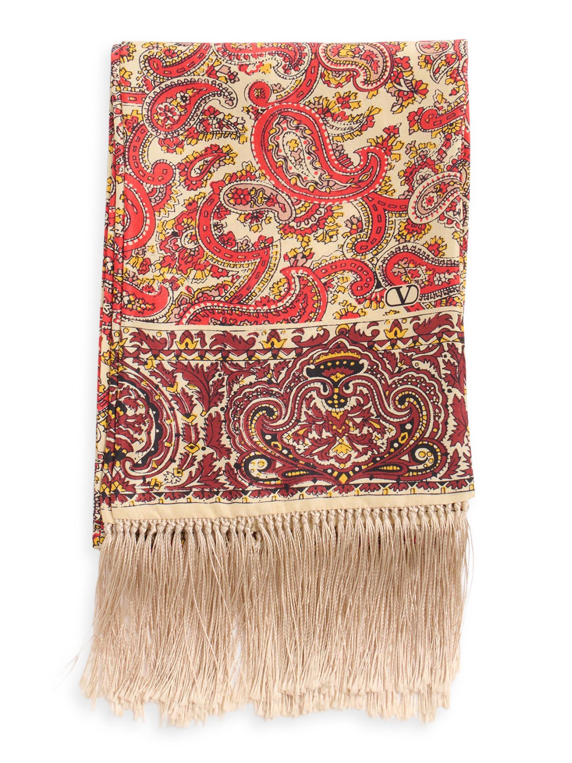 Valentino Garavani Voyage Imaginaire Silk Bandeau Scarf with