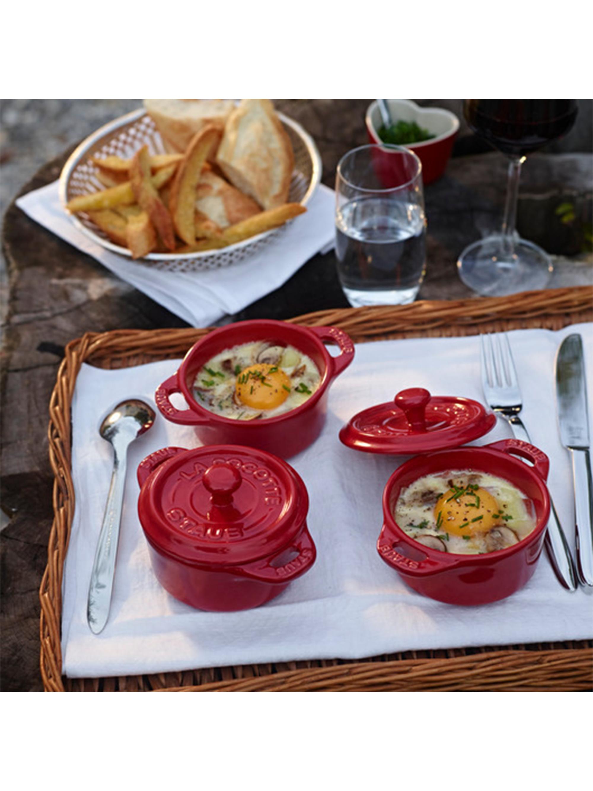 Staub Ceramic 3 Piece Mini Round Cocotte Set | Saks Fifth Avenue