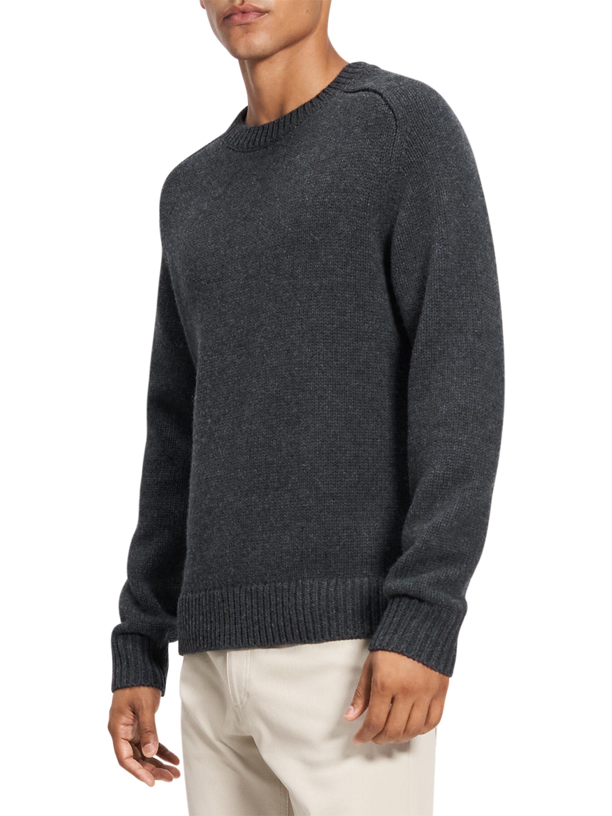 Theory Heavy Wool-Cashmere Crewneck Sweater | Saks Fifth Avenue
